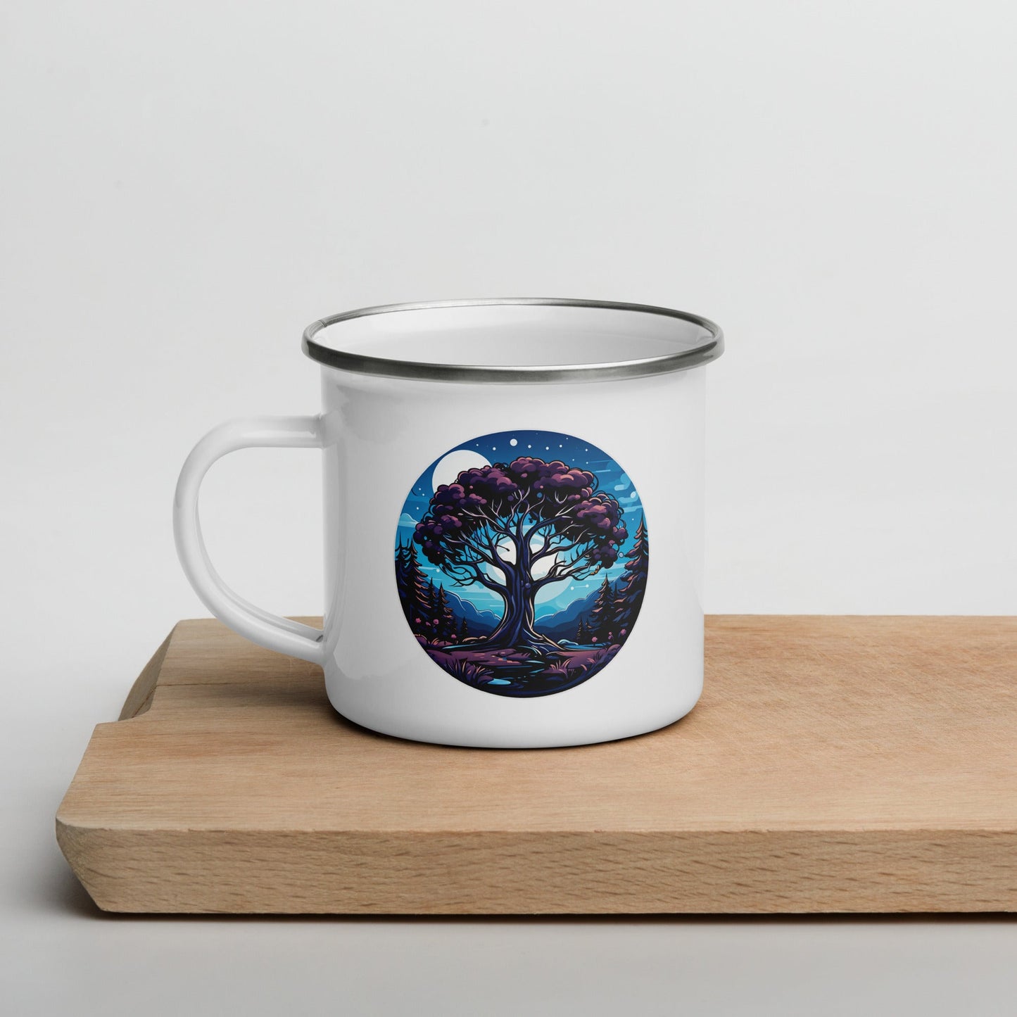 Night Tree Enamel Mug (12 oz) - Mugs - Discovery Co.