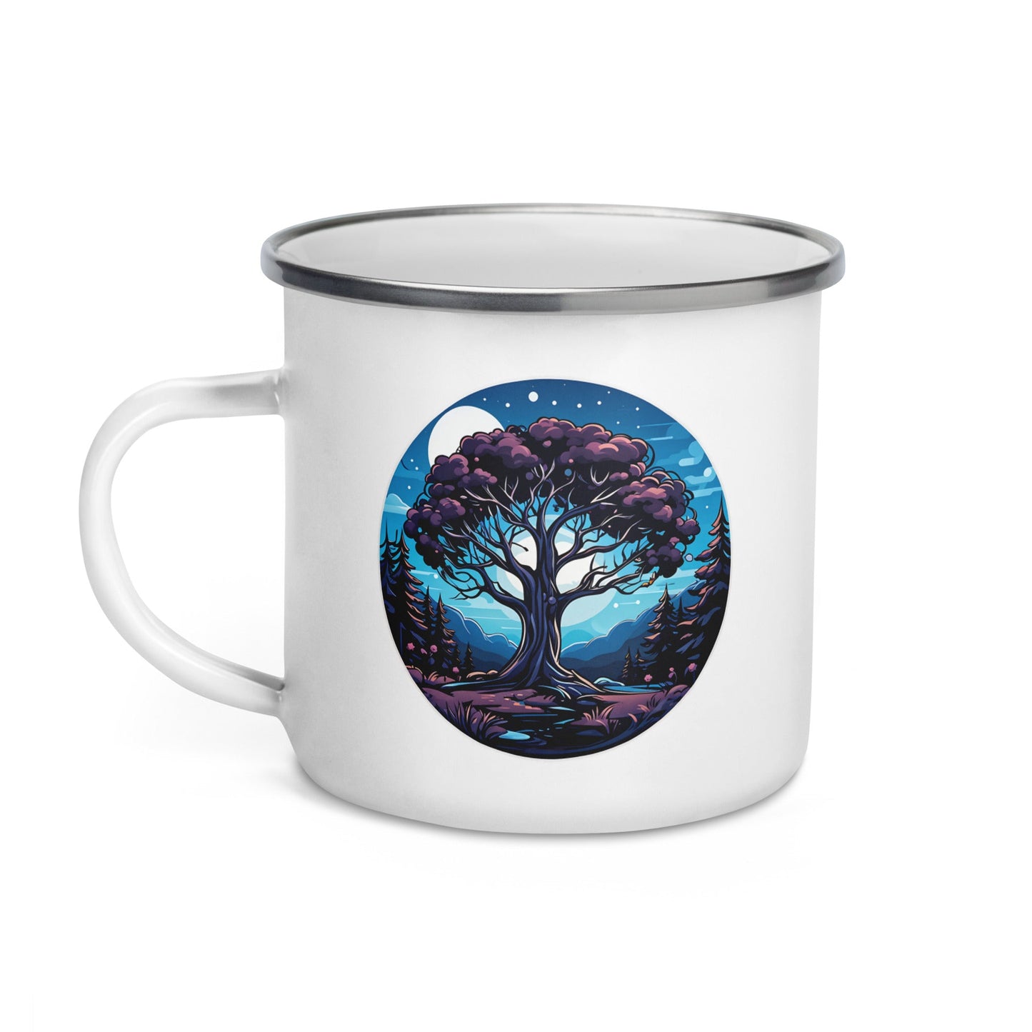 Night Tree Enamel Mug (12 oz) - Mugs - Discovery Co.