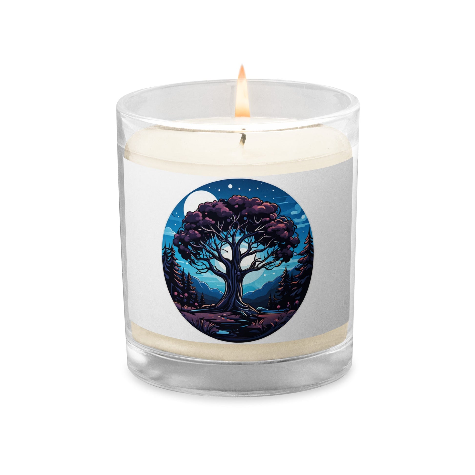 Night Tree Glass Jar Soy Wax Candle - Candles - Discovery Co.