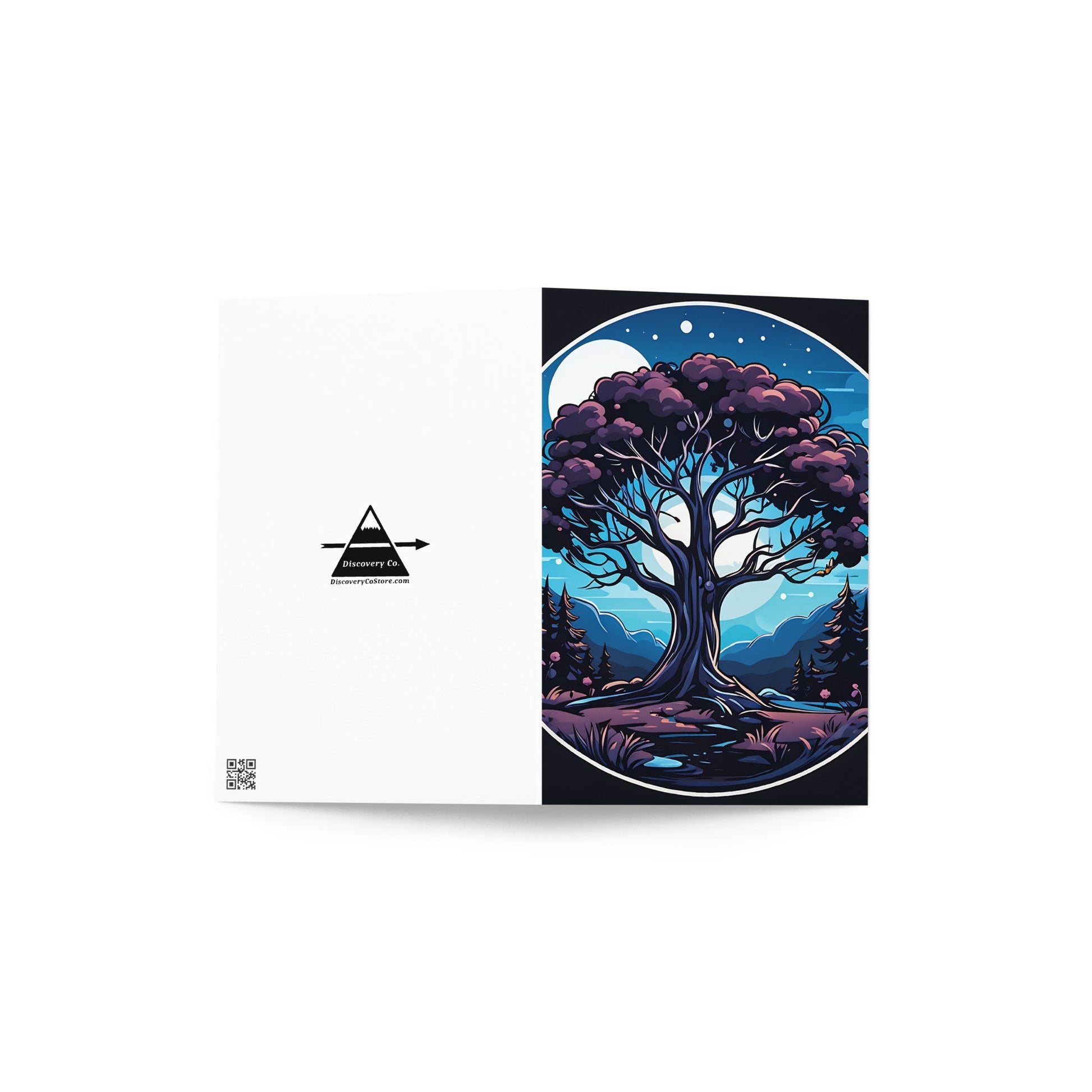 Night Tree Greeting Card - Greeting Card - Discovery Co.