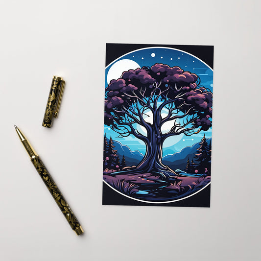 Night Tree Greeting Card - Greeting Card - Discovery Co.