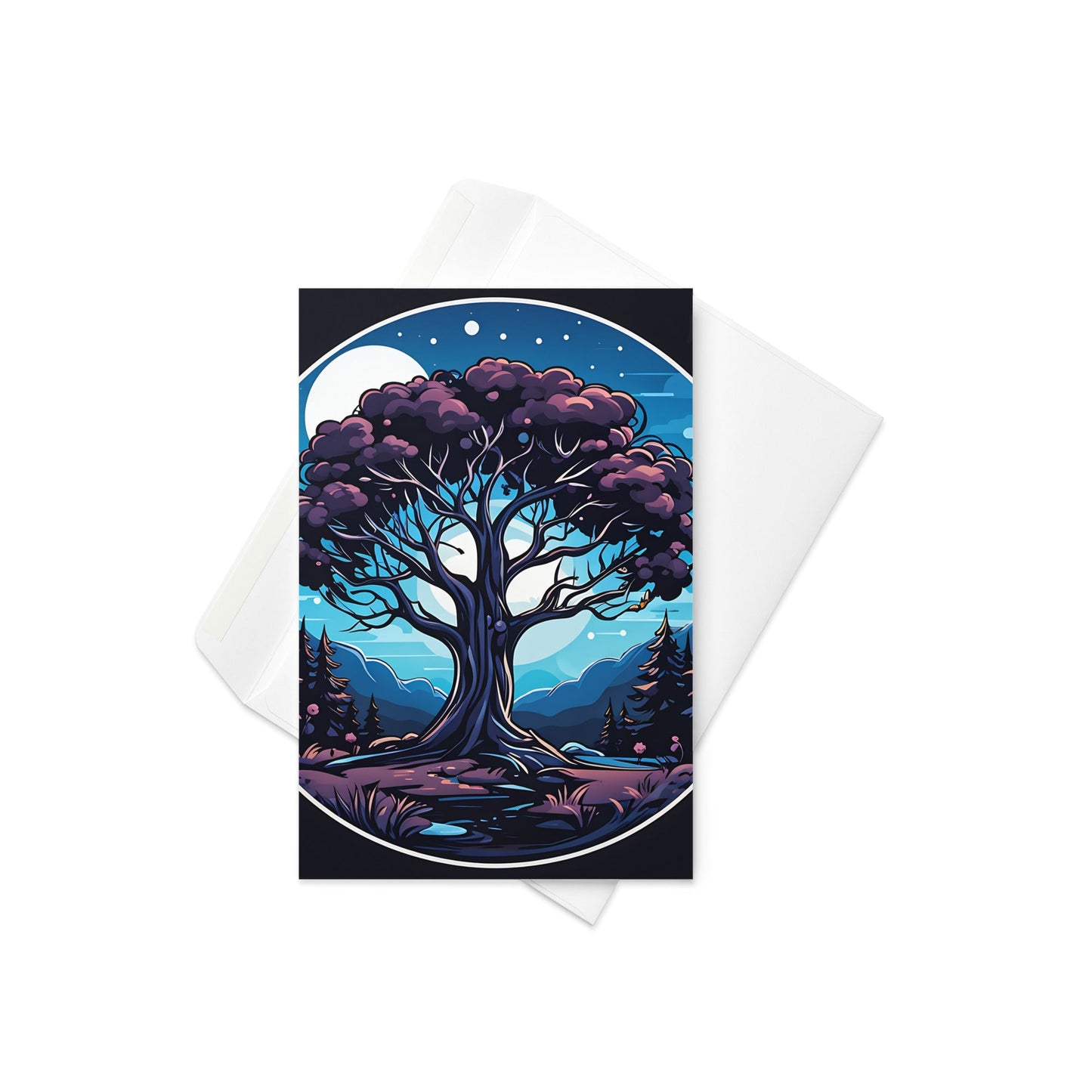 Night Tree Greeting Card - Greeting Card - Discovery Co.