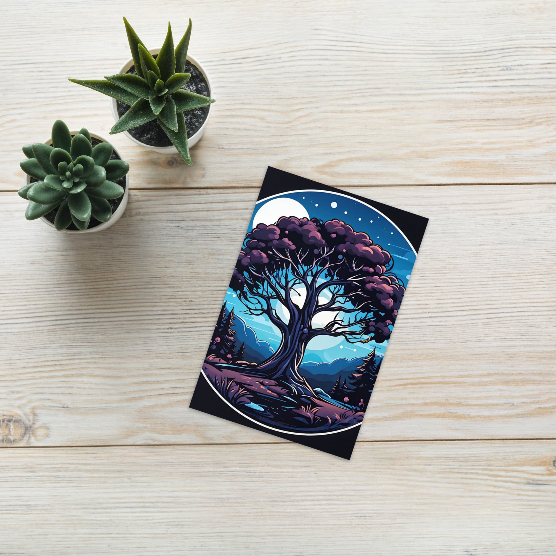Night Tree Greeting Card - Greeting Card - Discovery Co.