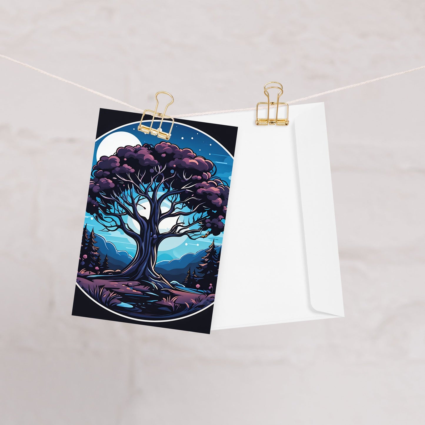 Night Tree Greeting Card - Greeting Card - Discovery Co.