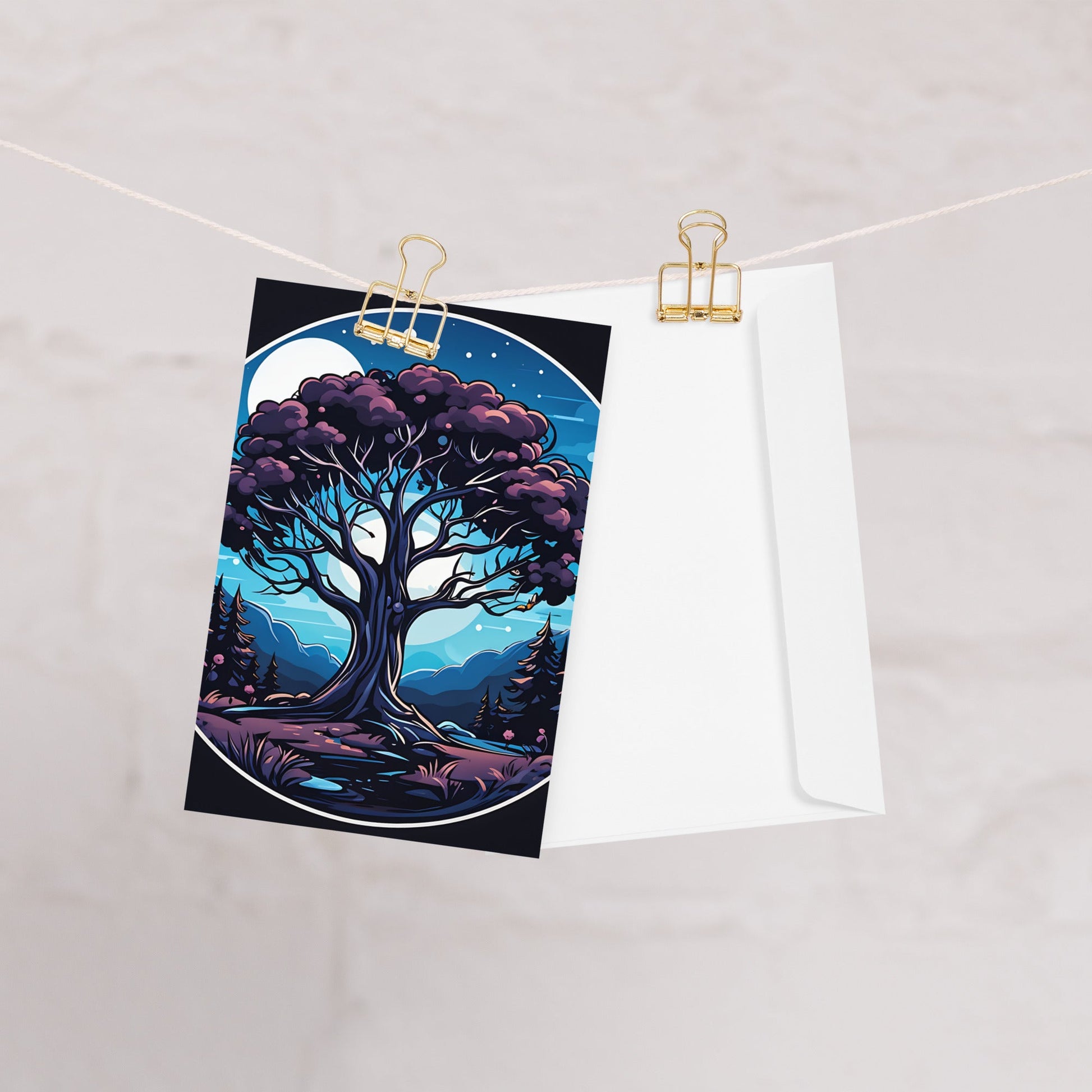 Night Tree Greeting Card - Greeting Card - Discovery Co.