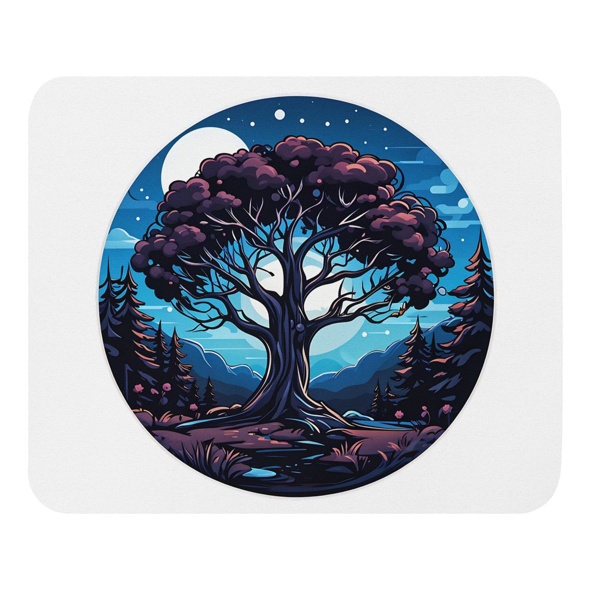 Night Tree Mouse Pad - Mouse Pads - Discovery Co.