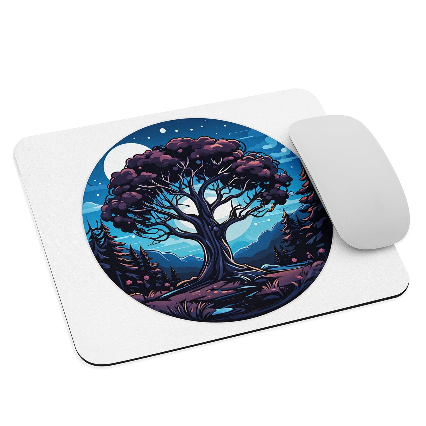 Night Tree Mouse Pad - Mouse Pads - Discovery Co.