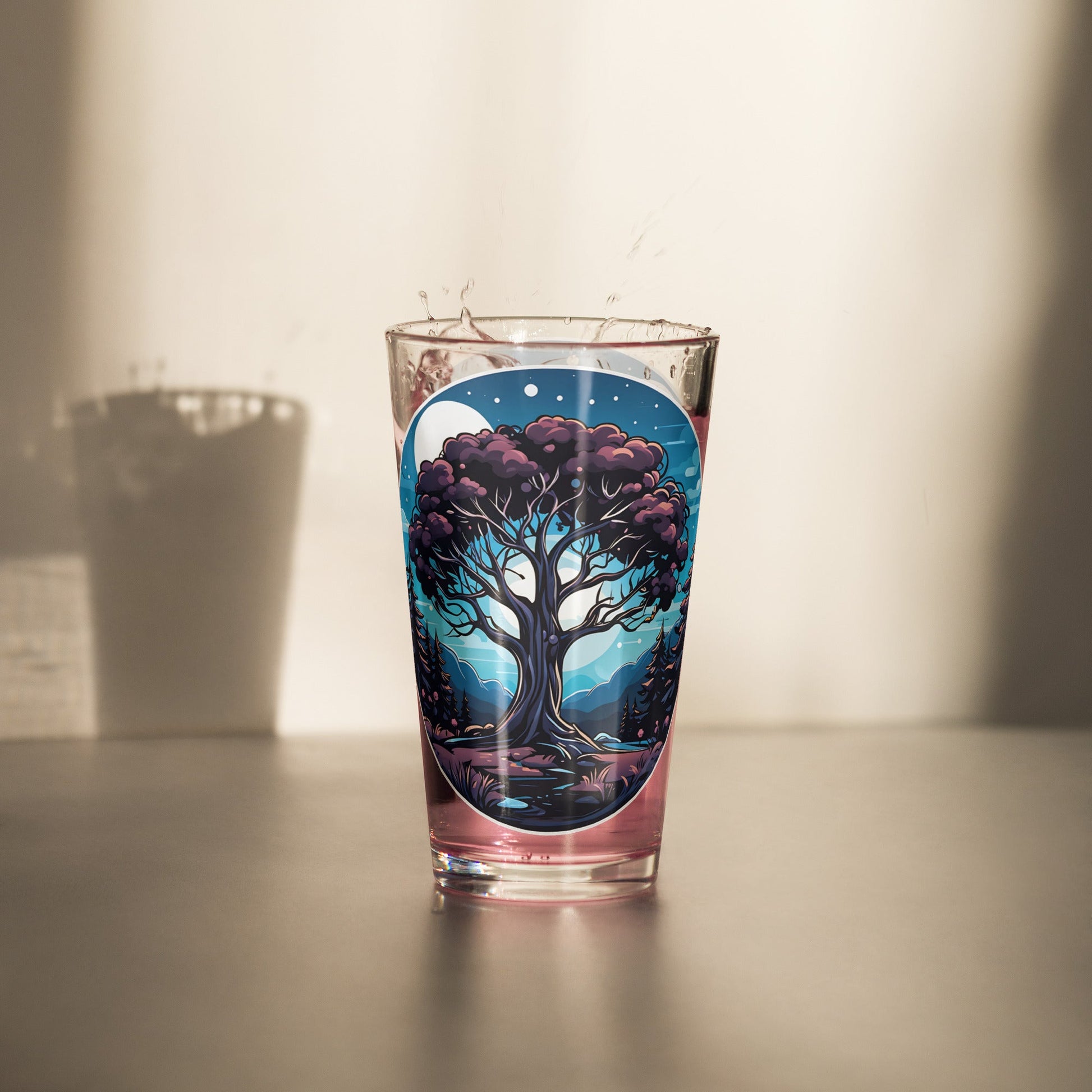 Night Tree Pint Glass (16 oz) - Beer Glass - Discovery Co.