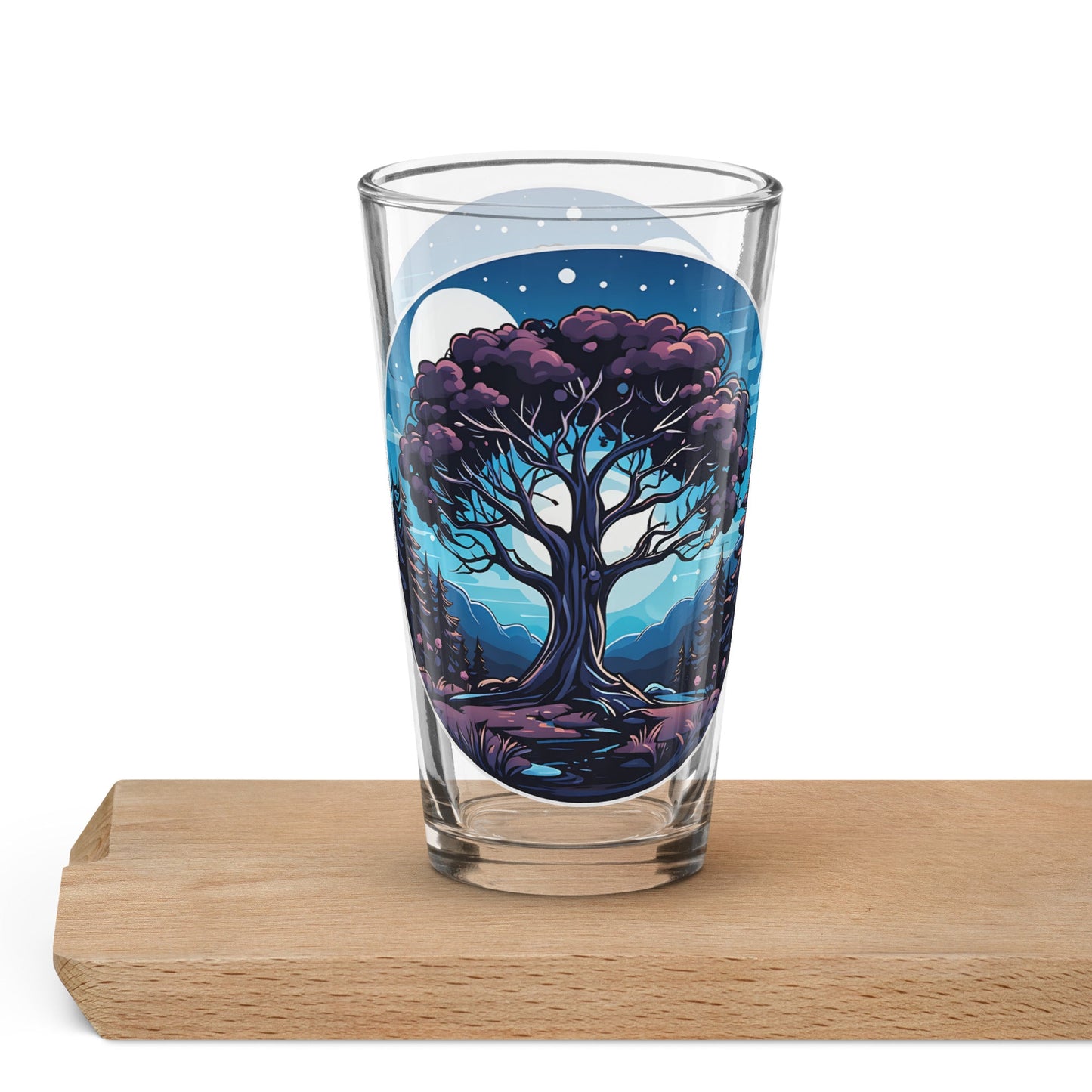 Night Tree Pint Glass (16 oz) - Beer Glass - Discovery Co.