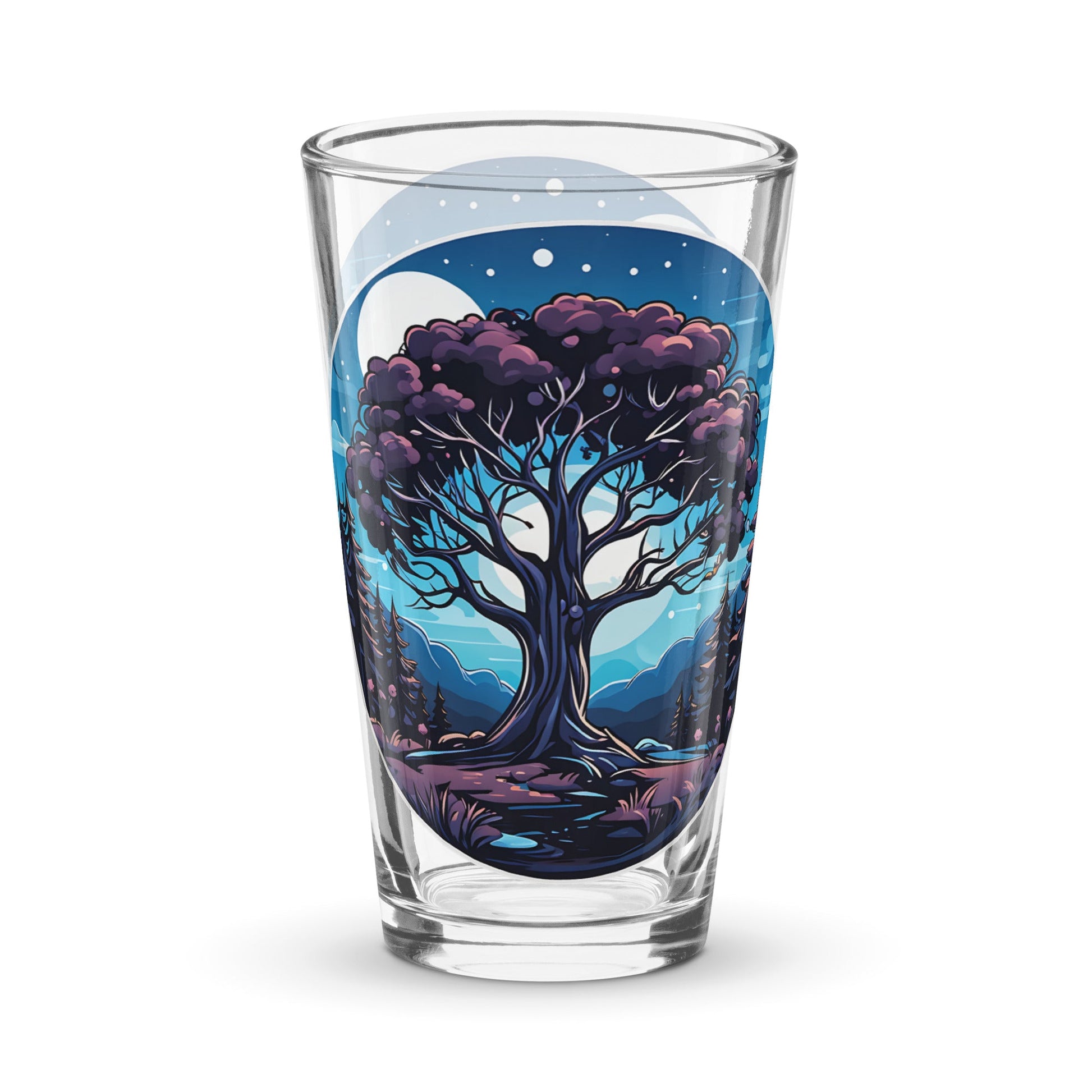 Night Tree Pint Glass (16 oz) - Beer Glass - Discovery Co.