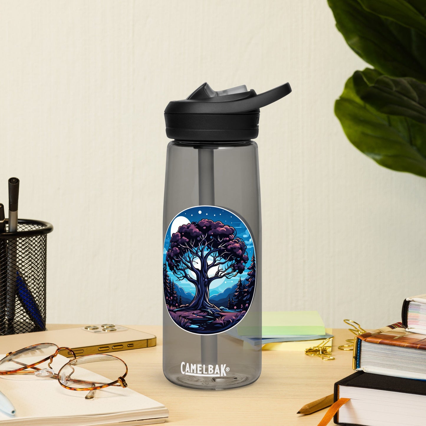 Night Tree Sports Water Bottle - Sports Water Bottle - Discovery Co.