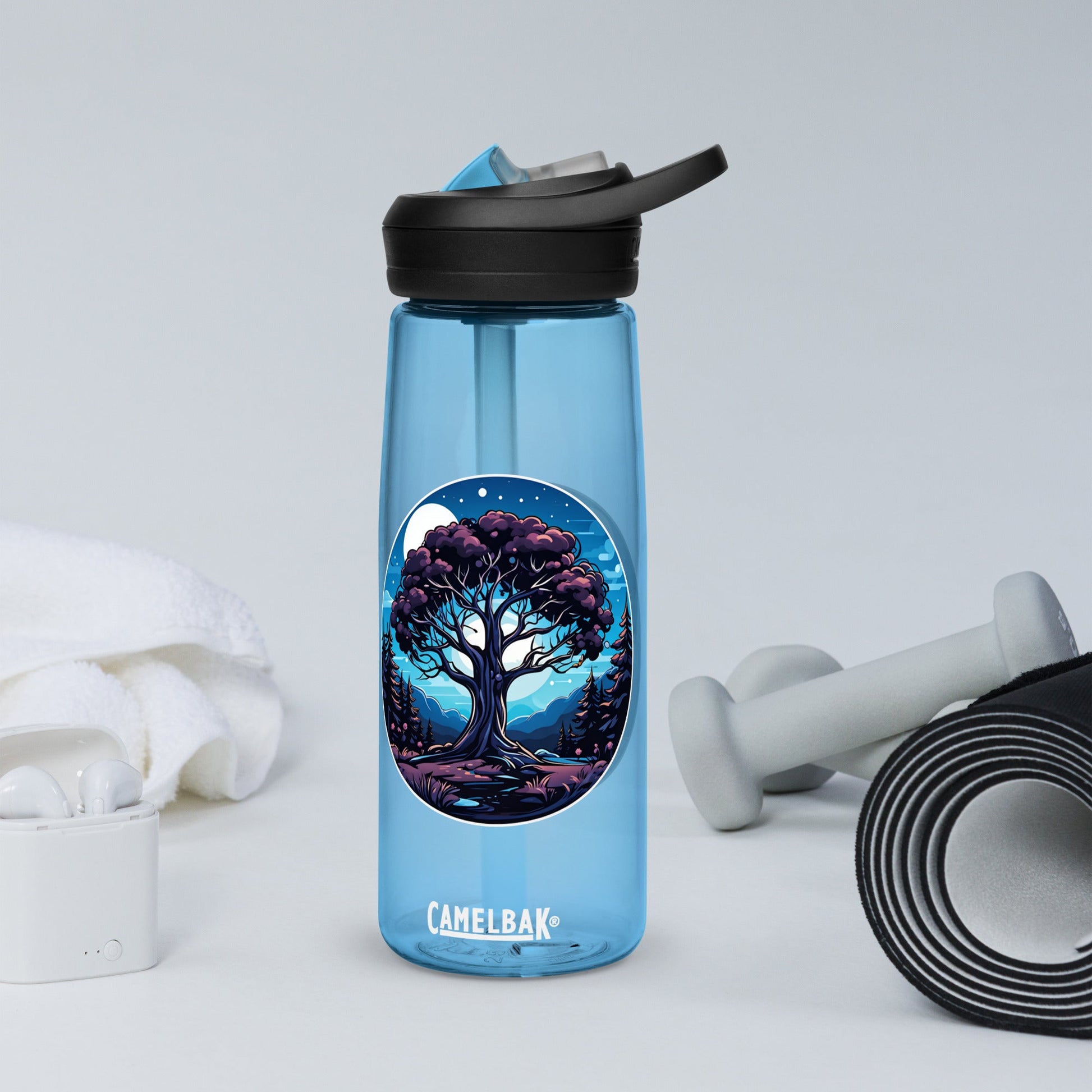 Night Tree Sports Water Bottle - Sports Water Bottle - Discovery Co.