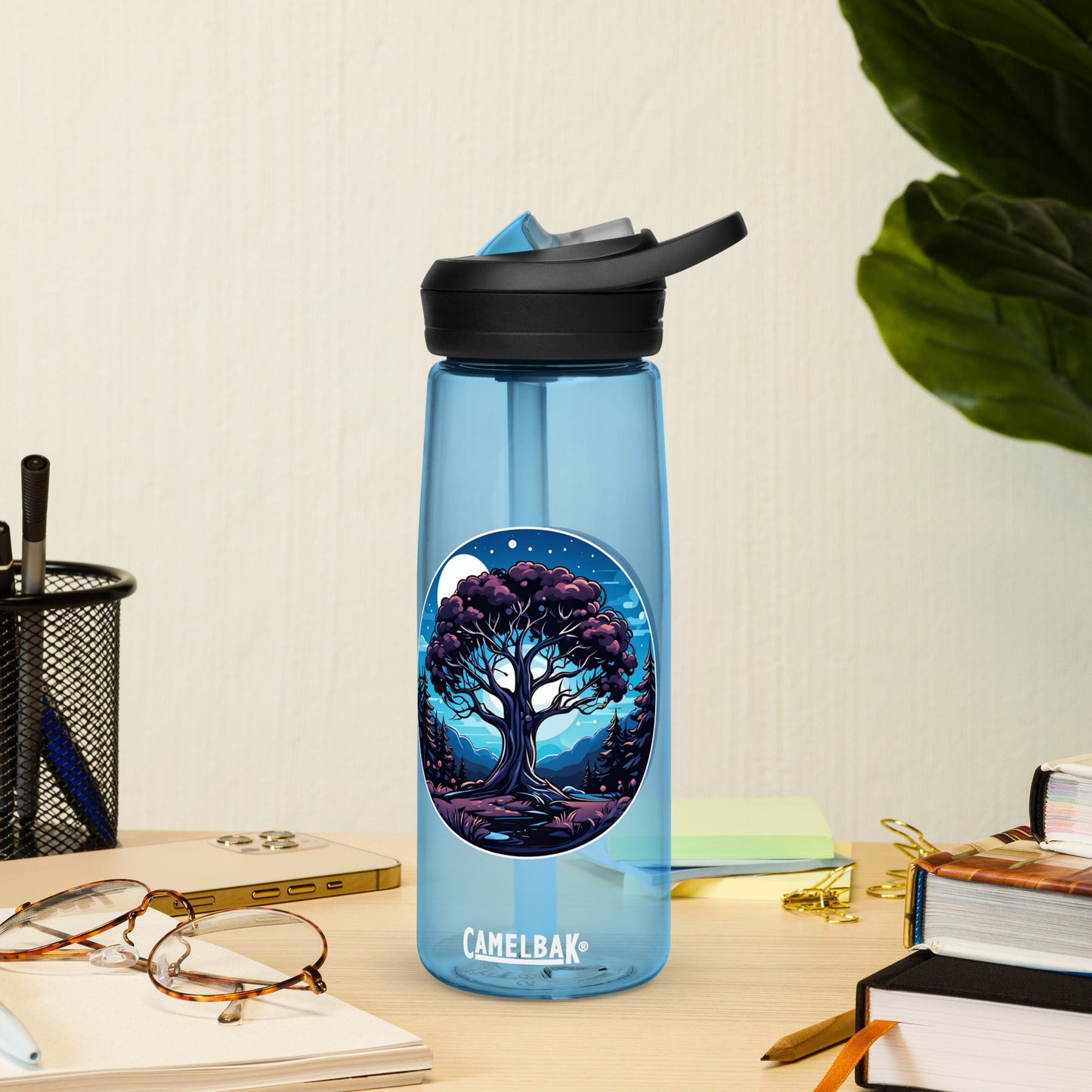 Night Tree Sports Water Bottle - Sports Water Bottle - Discovery Co.