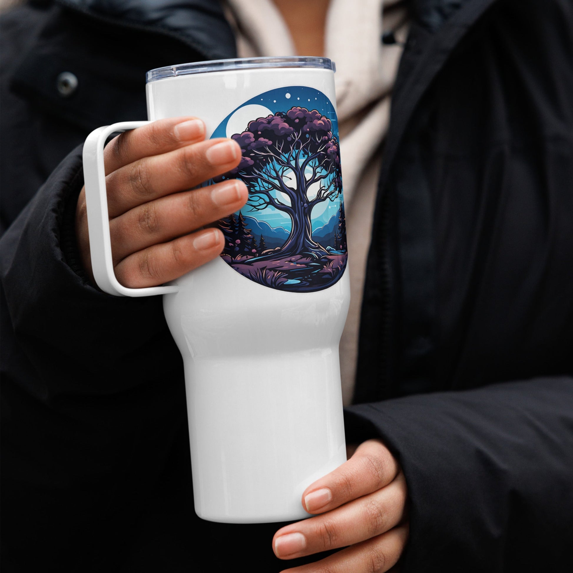 Night Tree Stainless Steel Travel Mug (25 oz) - Travel Mug - Discovery Co.