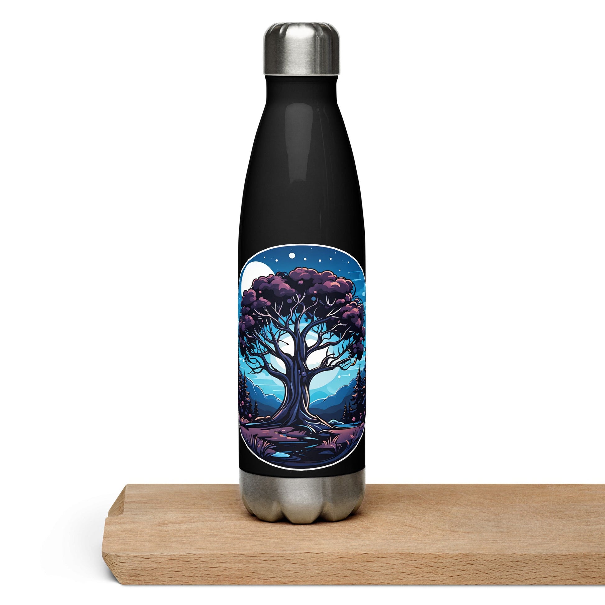 Night Tree Stainless Steel Water Bottle - Stainless Steel Water Bottle - Discovery Co.