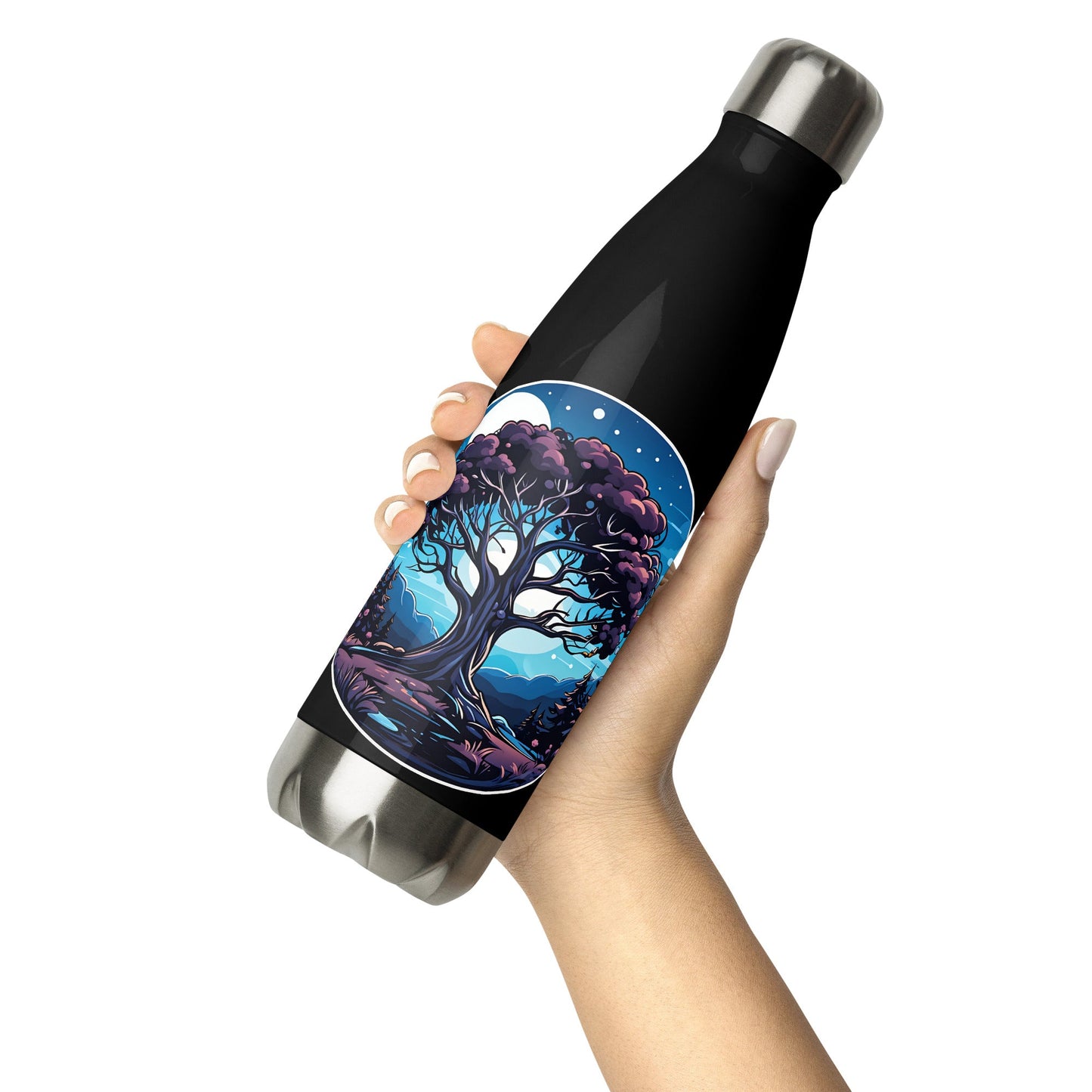 Night Tree Stainless Steel Water Bottle - Stainless Steel Water Bottle - Discovery Co.