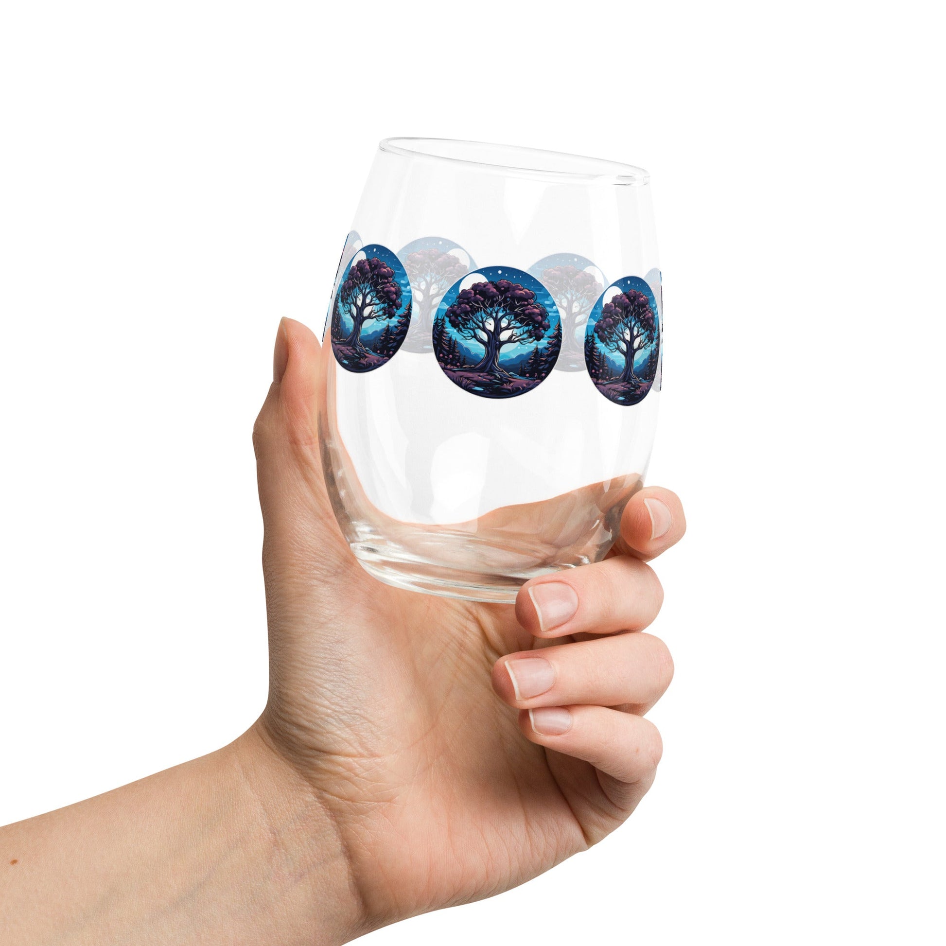 Night Tree Stemless Wine Glass - Stemless Wine Glass - Discovery Co.