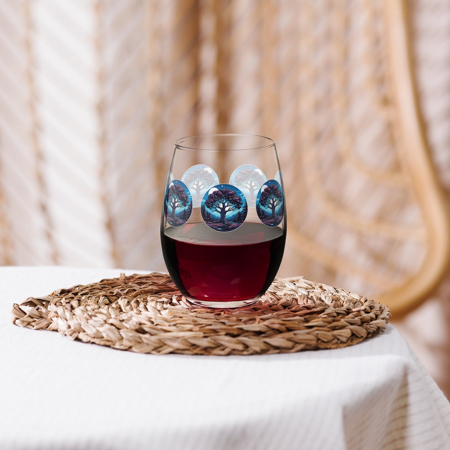 Night Tree Stemless Wine Glass - Stemless Wine Glass - Discovery Co.