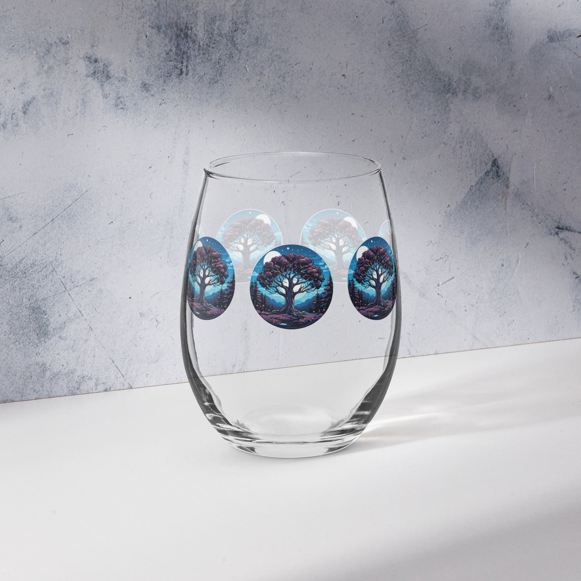 Night Tree Stemless Wine Glass - Stemless Wine Glass - Discovery Co.