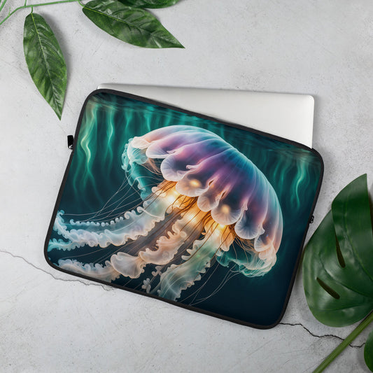 Northern Lights Jellyfish Laptop Sleeve - Laptop Cases - Discovery Co.