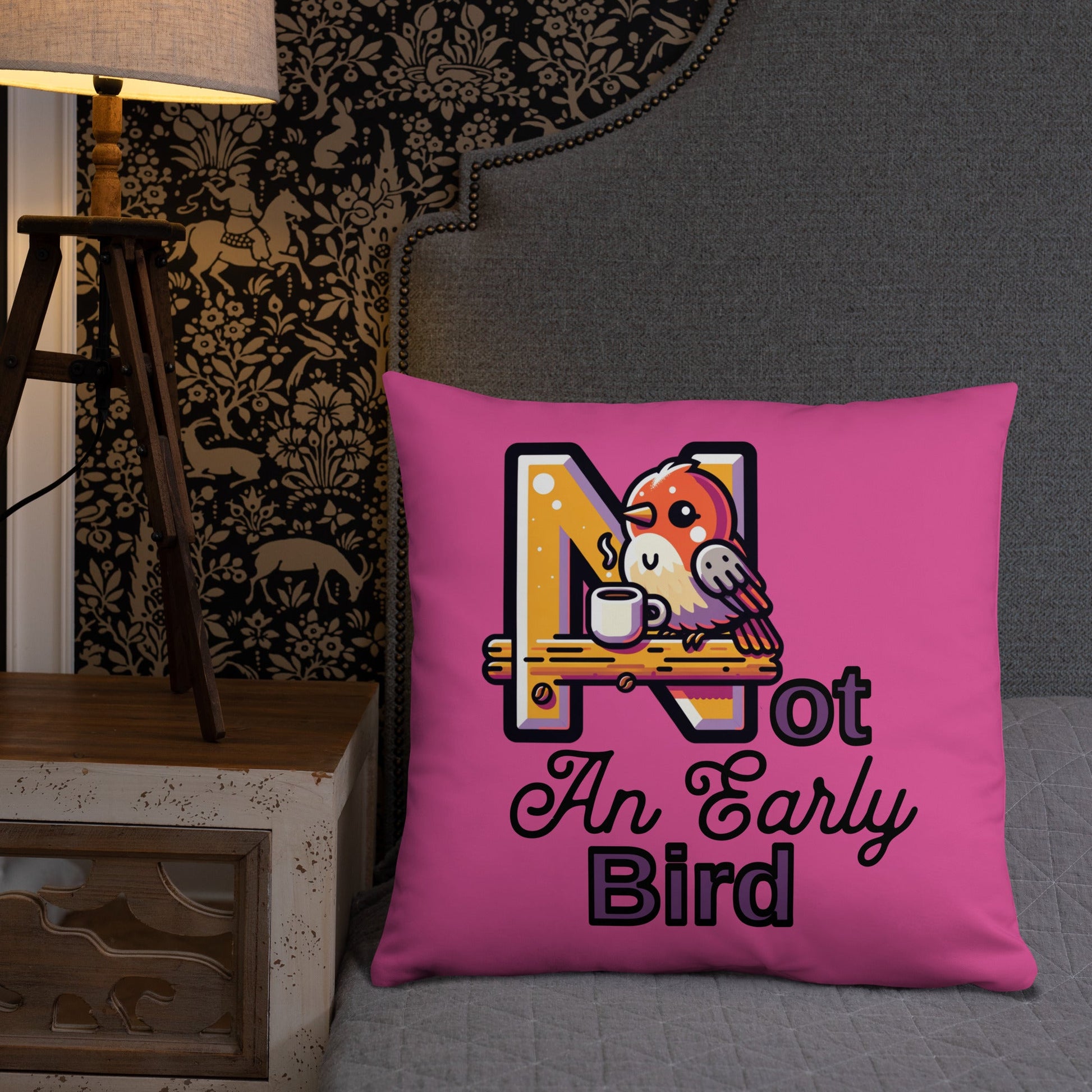 Not An Early Bird Basic Pillow - Pillows - Discovery Co.