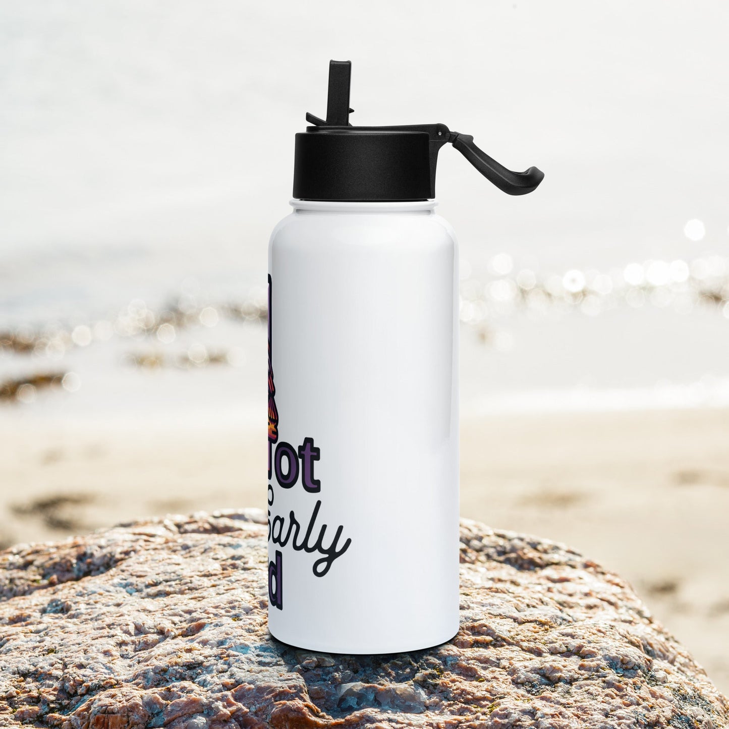 Not An Early Bird Stainless Steel Water Bottle With Straw Lid - Stainless Steel Water Bottle With Straw Lid - Discovery Co.