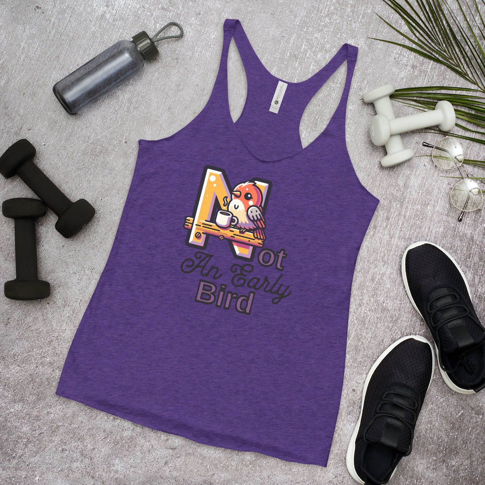 Not An Early Bird Women's Racerback Tank - Women's Shirts - Discovery Co.