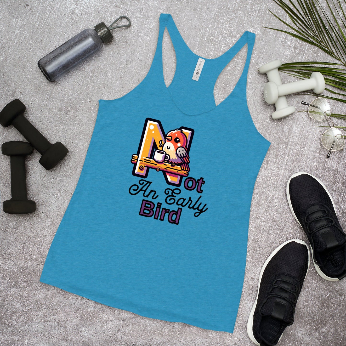 Not An Early Bird Women's Racerback Tank - Women's Shirts - Discovery Co.