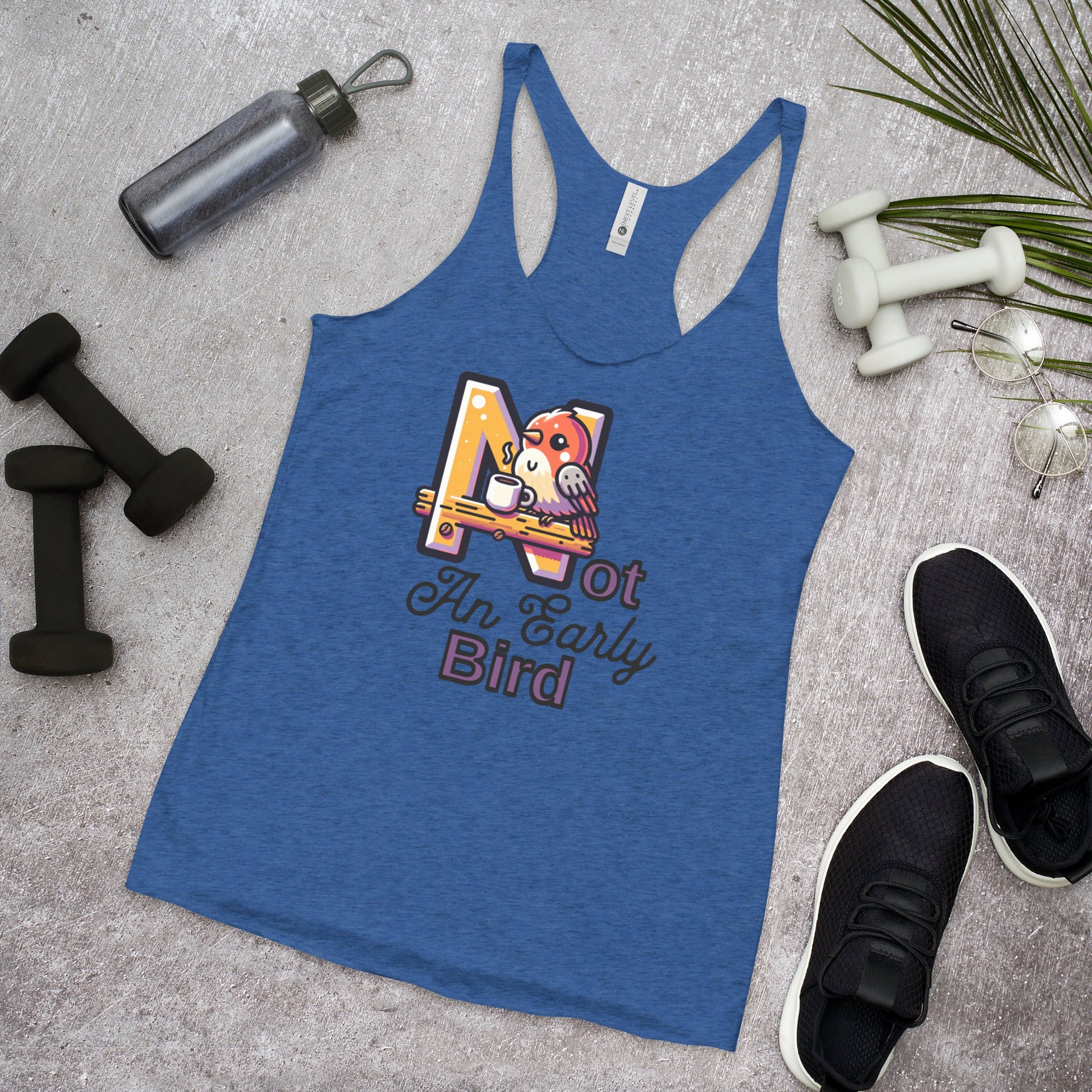 Not An Early Bird Women's Racerback Tank - Women's Shirts - Discovery Co.