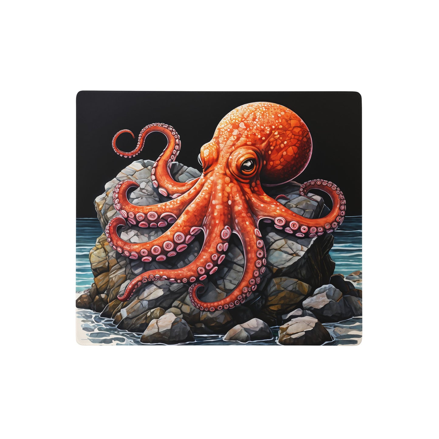 Octopus On A Rock Gaming Mouse Pad - Mouse Pads - Discovery Co.