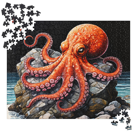 Octopus On A Rock Jigsaw Puzzle - Puzzle - Discovery Co.