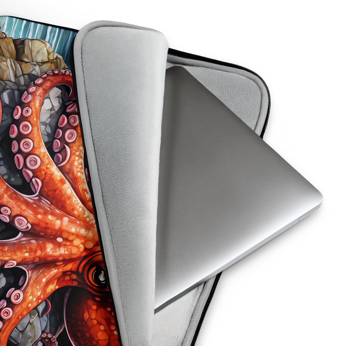 Octopus On A Rock Laptop Sleeve - Laptop Cases - Discovery Co.