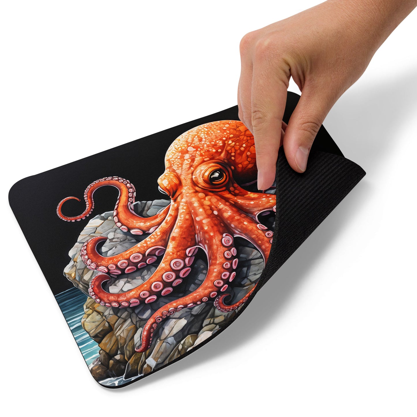 Octopus On A Rock Mouse Pad - Discovery Co.