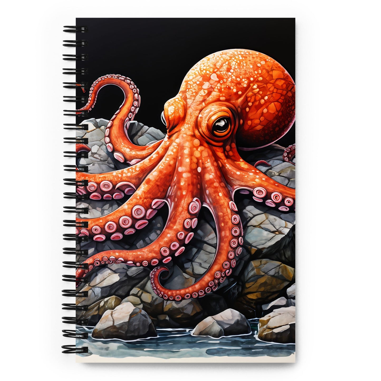 Octopus On A Rock Spiral Notebook - Spiral Notebooks - Discovery Co.