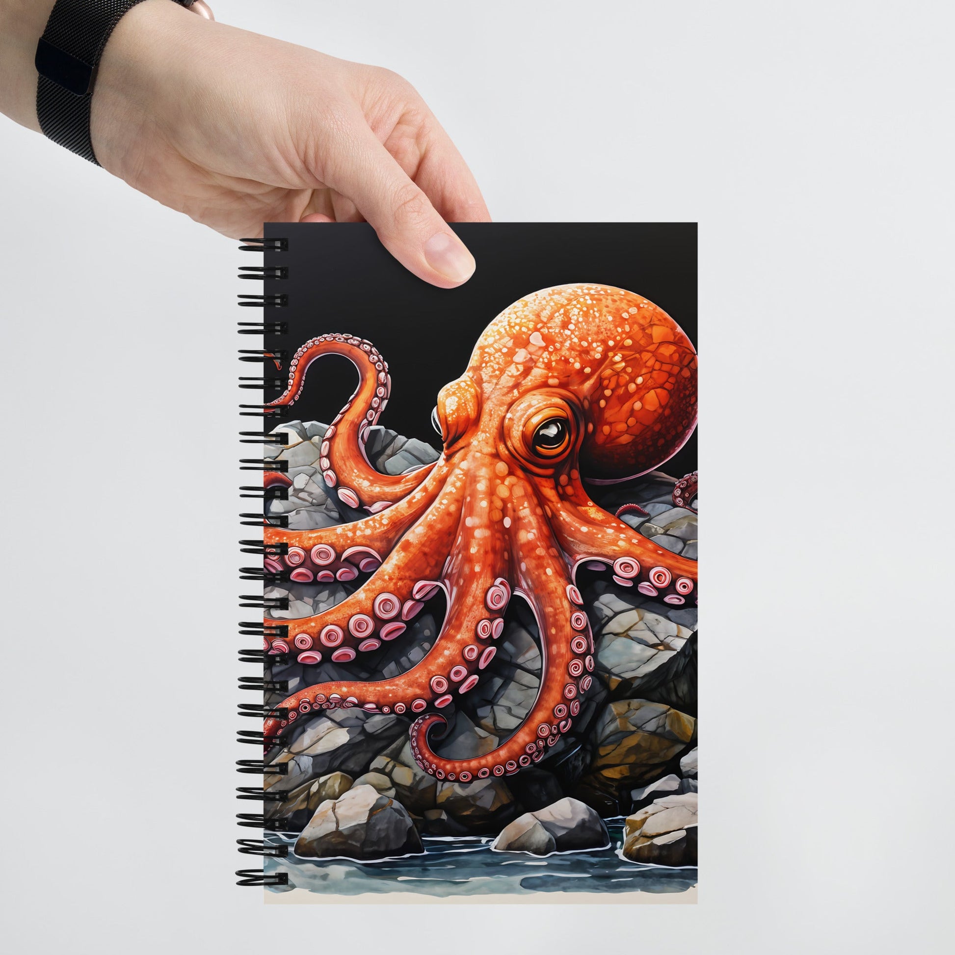 Octopus On A Rock Spiral Notebook - Spiral Notebooks - Discovery Co.