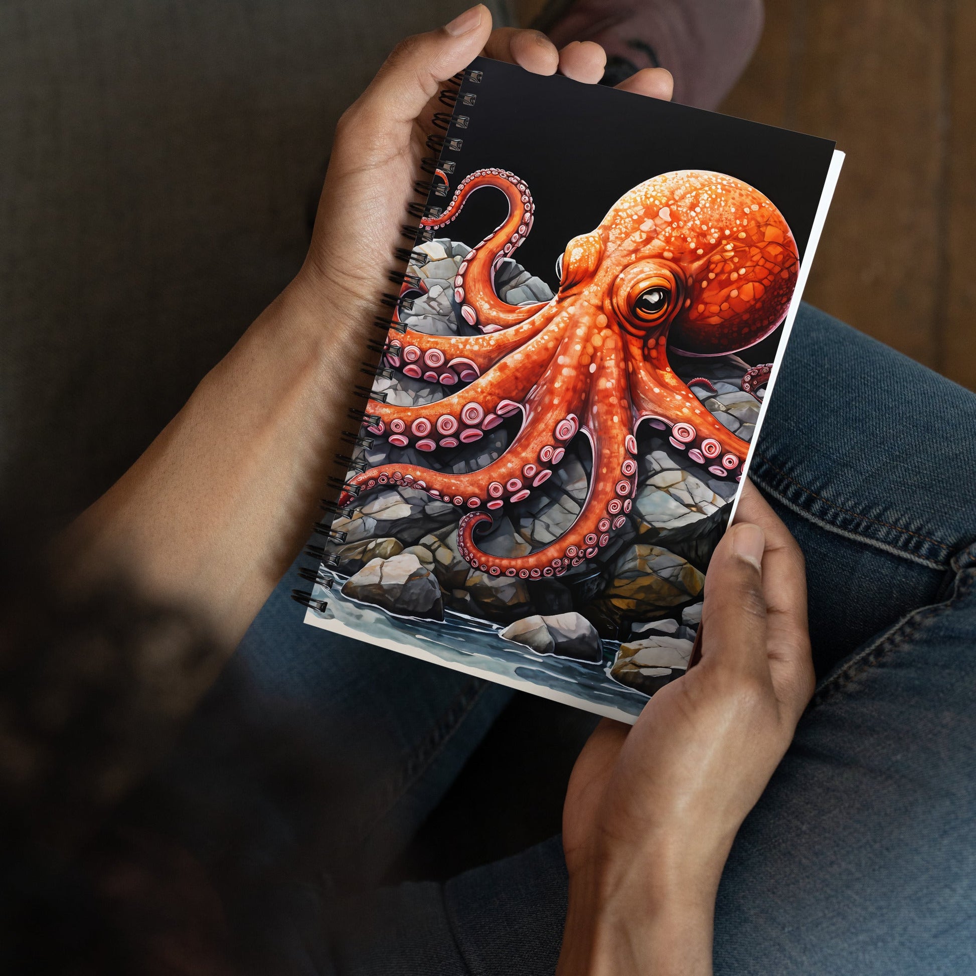 Octopus On A Rock Spiral Notebook - Spiral Notebooks - Discovery Co.