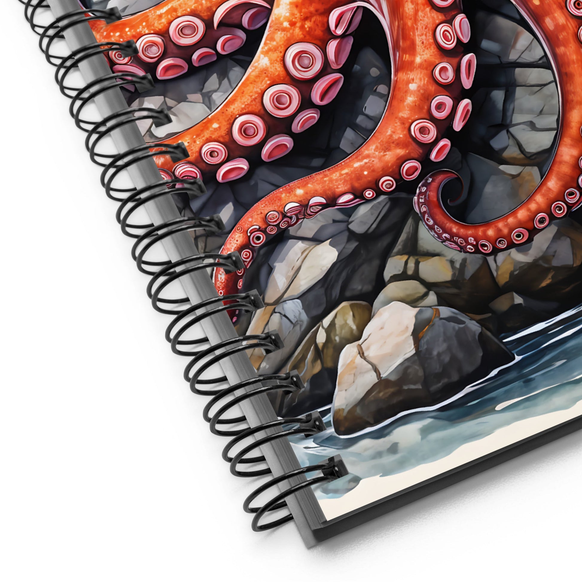 Octopus On A Rock Spiral Notebook - Spiral Notebooks - Discovery Co.