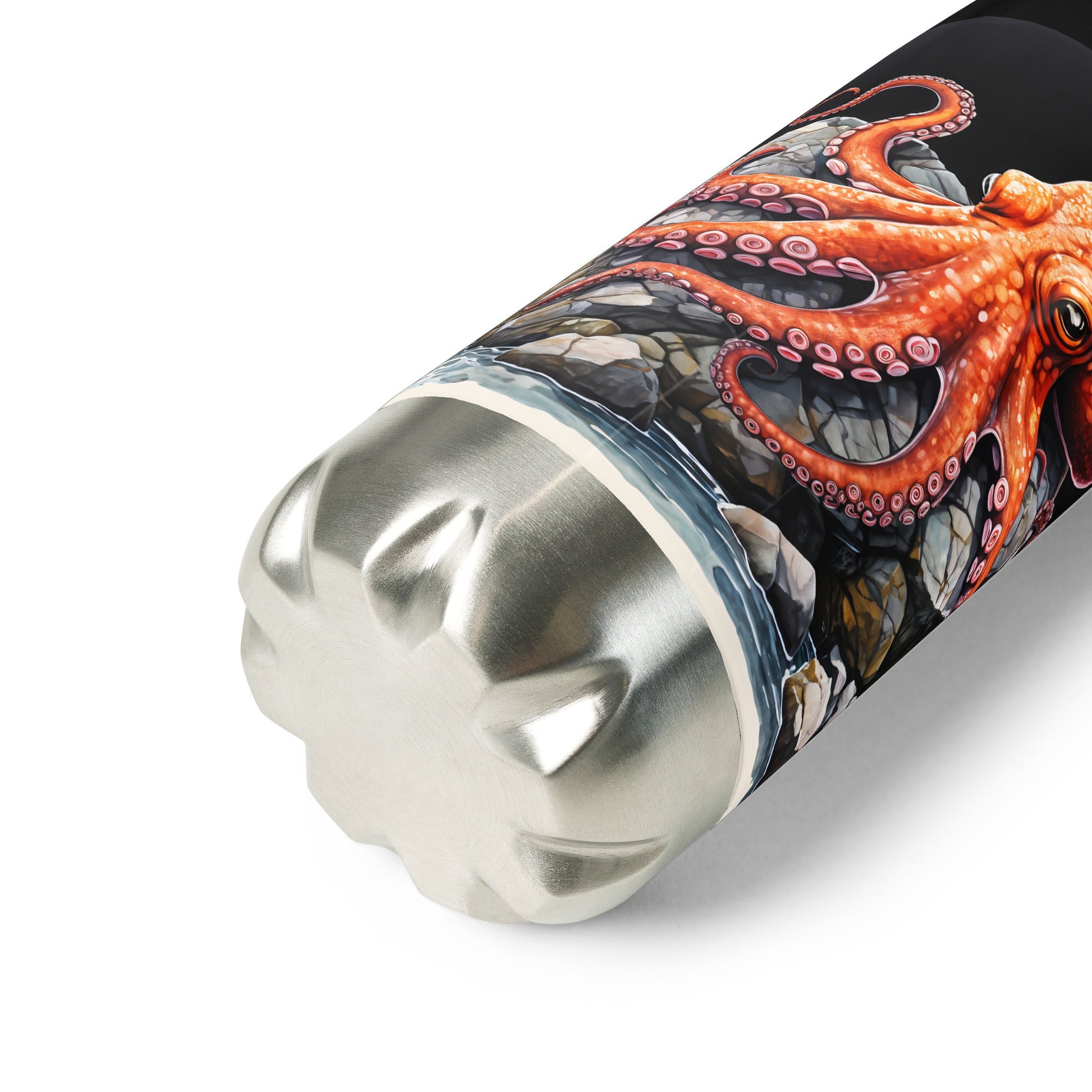 Octopus On A Rock Stainless Steel Water Bottle - Stainless Steel Water Bottle - Discovery Co.