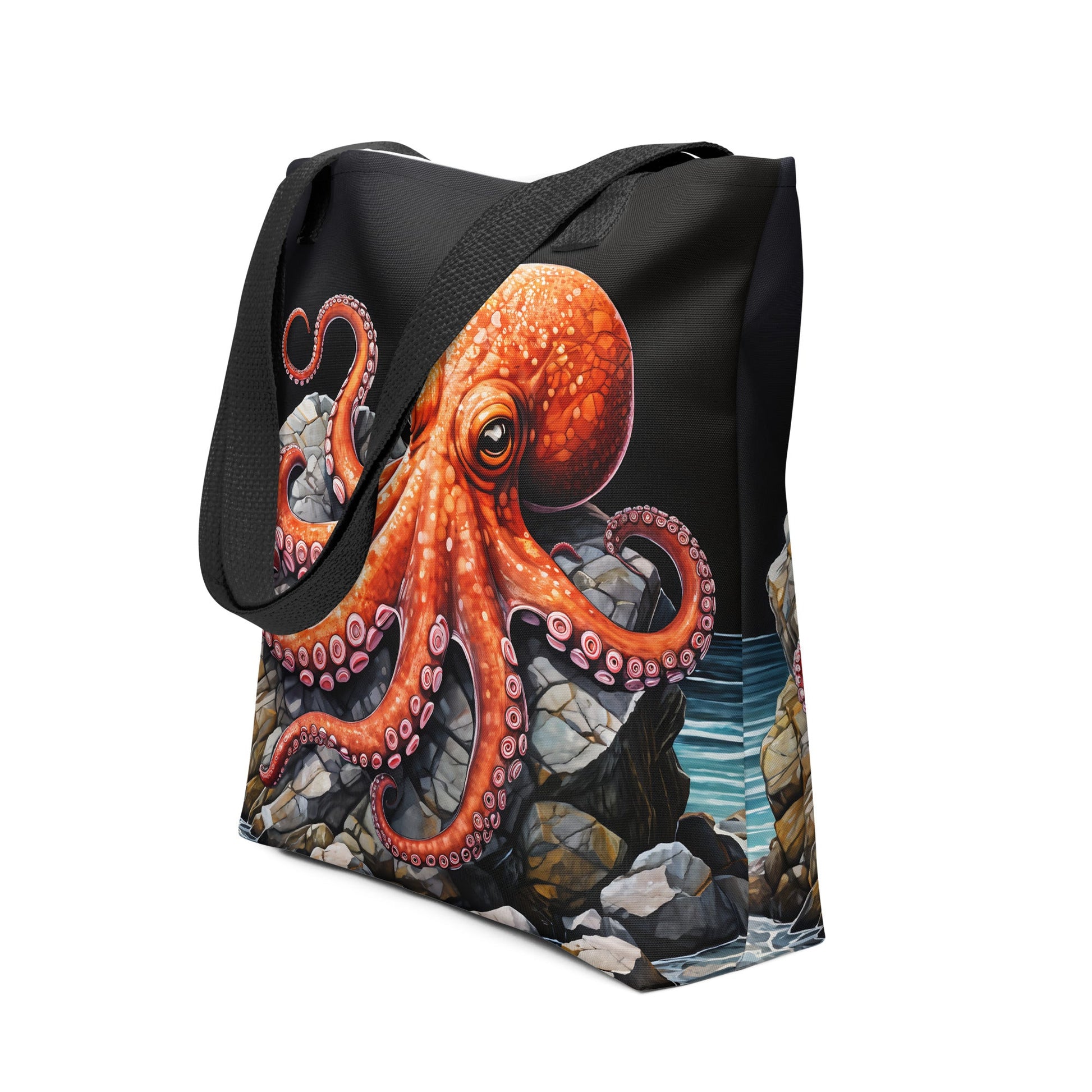 Octopus On A Rock Tote Bag - Tote Bags - Discovery Co.