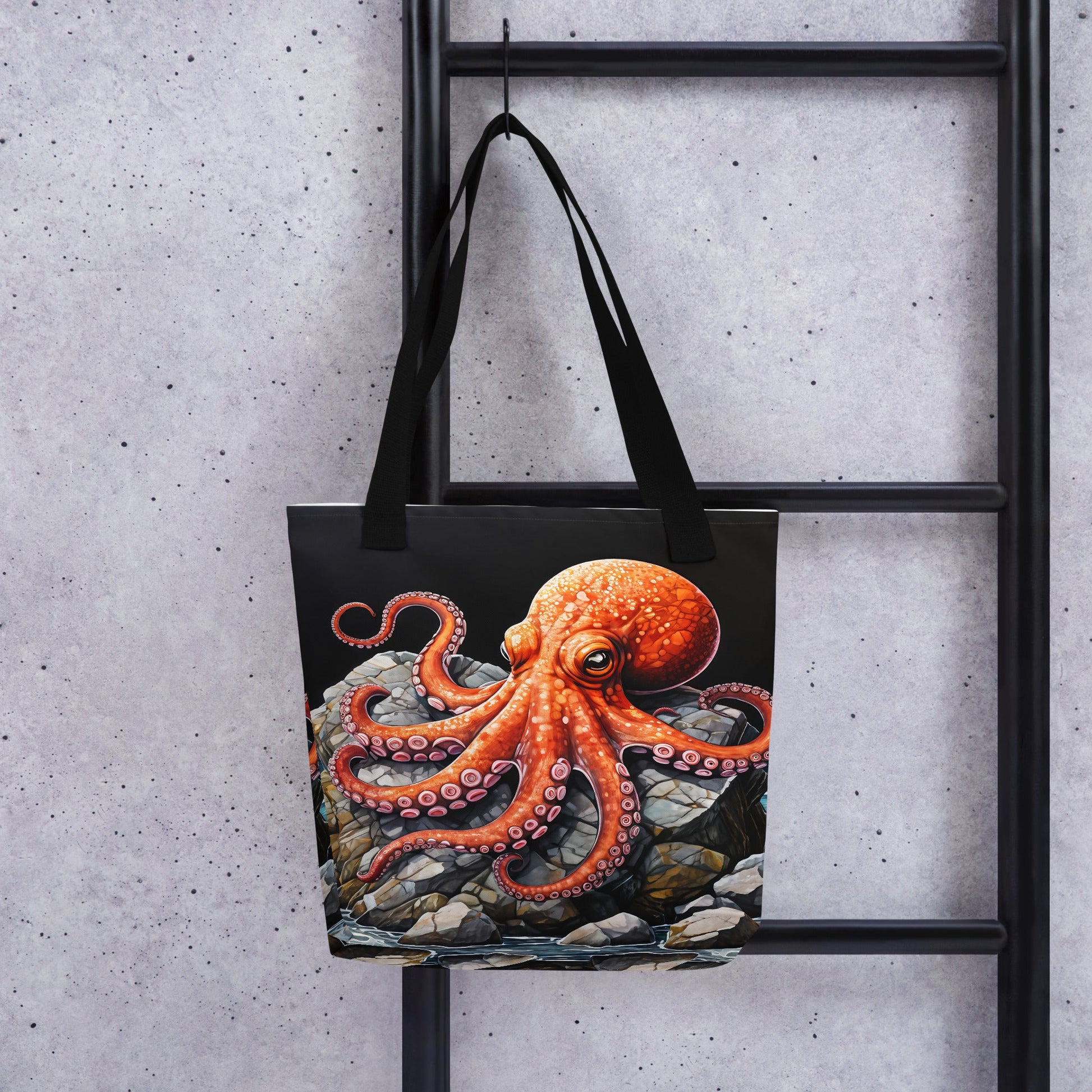 Octopus On A Rock Tote Bag - Tote Bags - Discovery Co.