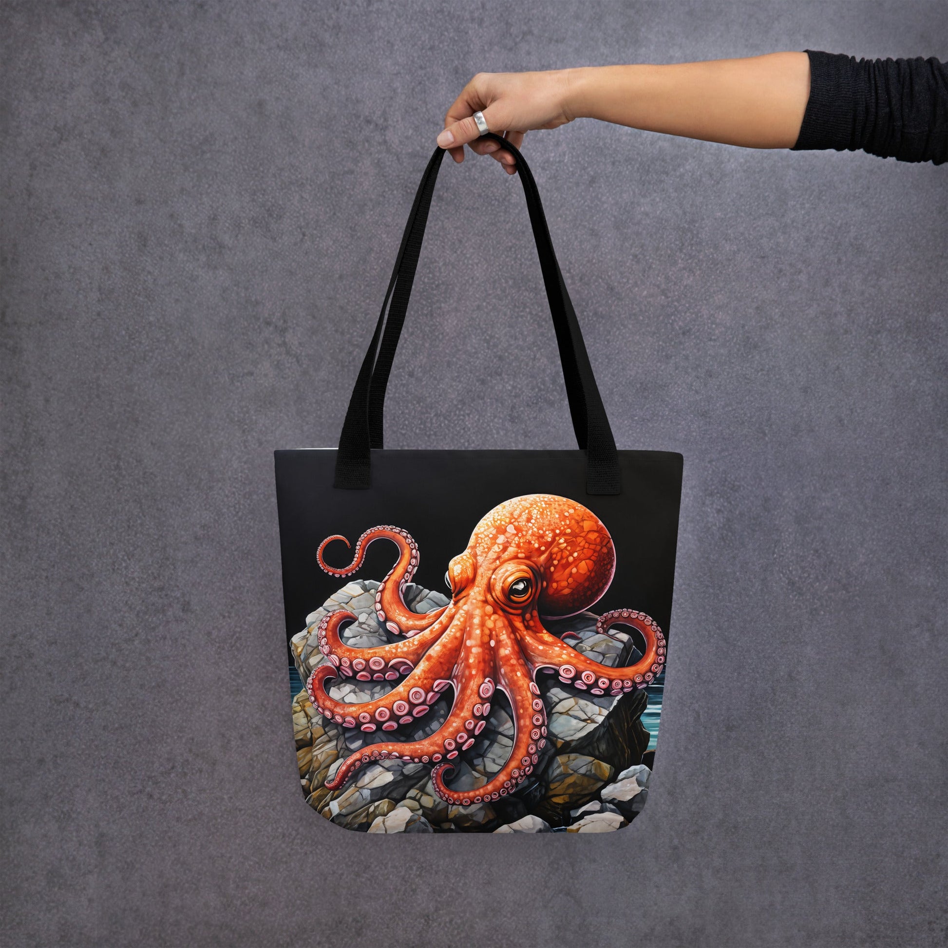 Octopus On A Rock Tote Bag - Tote Bags - Discovery Co.