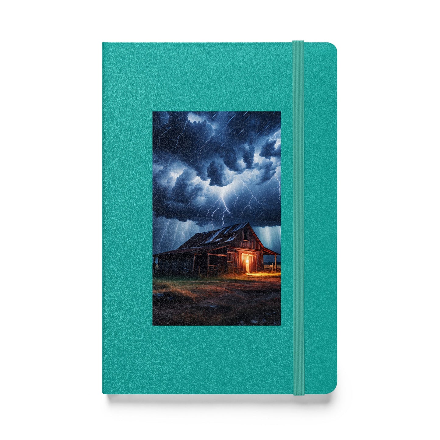 Old Barn In A Lightning Storm Hardcover Bound Notebook - Hardcover Bound Notebooks - Discovery Co.