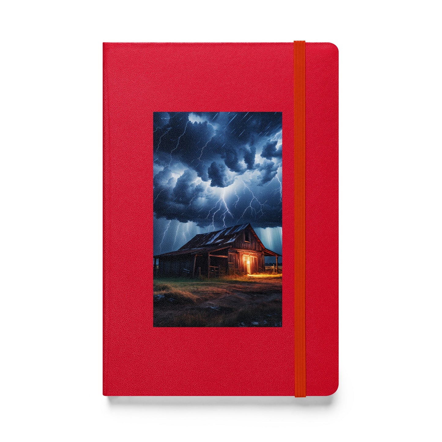 Old Barn In A Lightning Storm Hardcover Bound Notebook - Hardcover Bound Notebooks - Discovery Co.