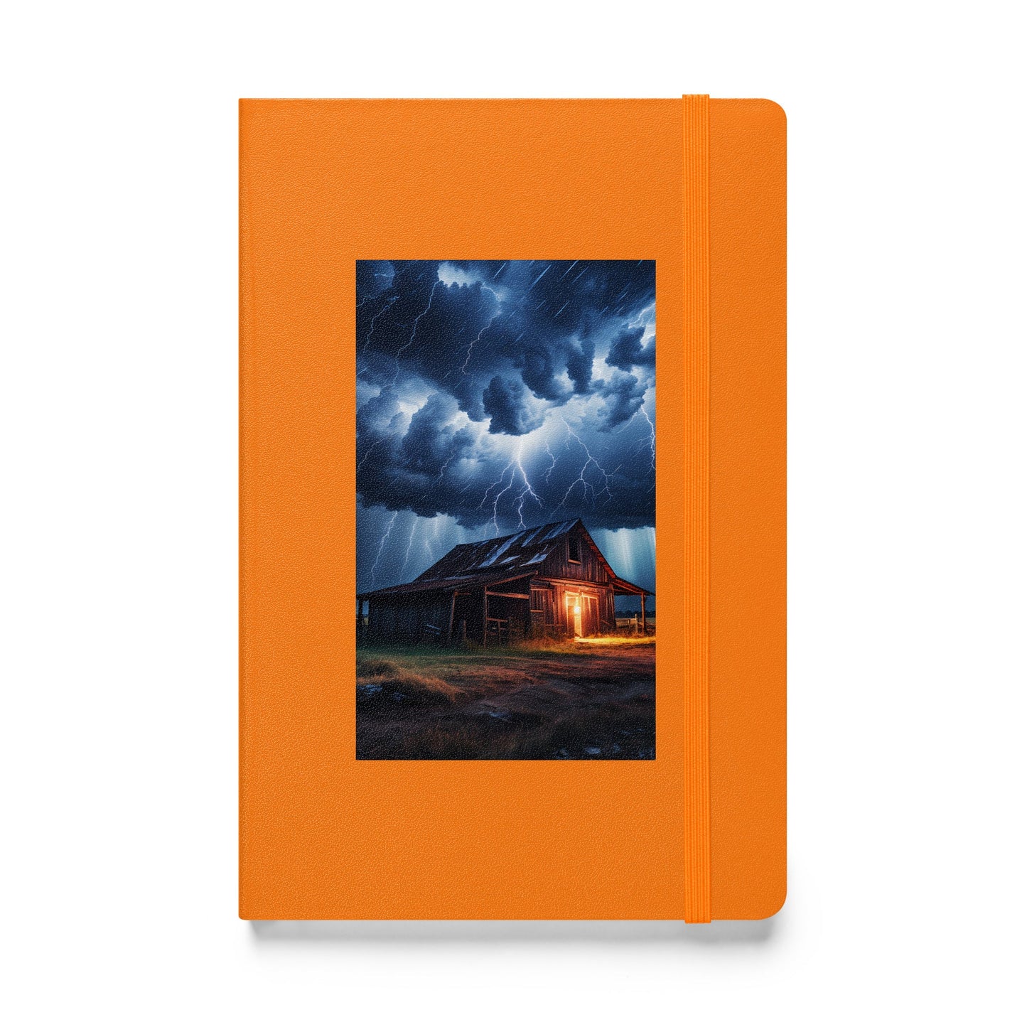 Old Barn In A Lightning Storm Hardcover Bound Notebook - Hardcover Bound Notebooks - Discovery Co.