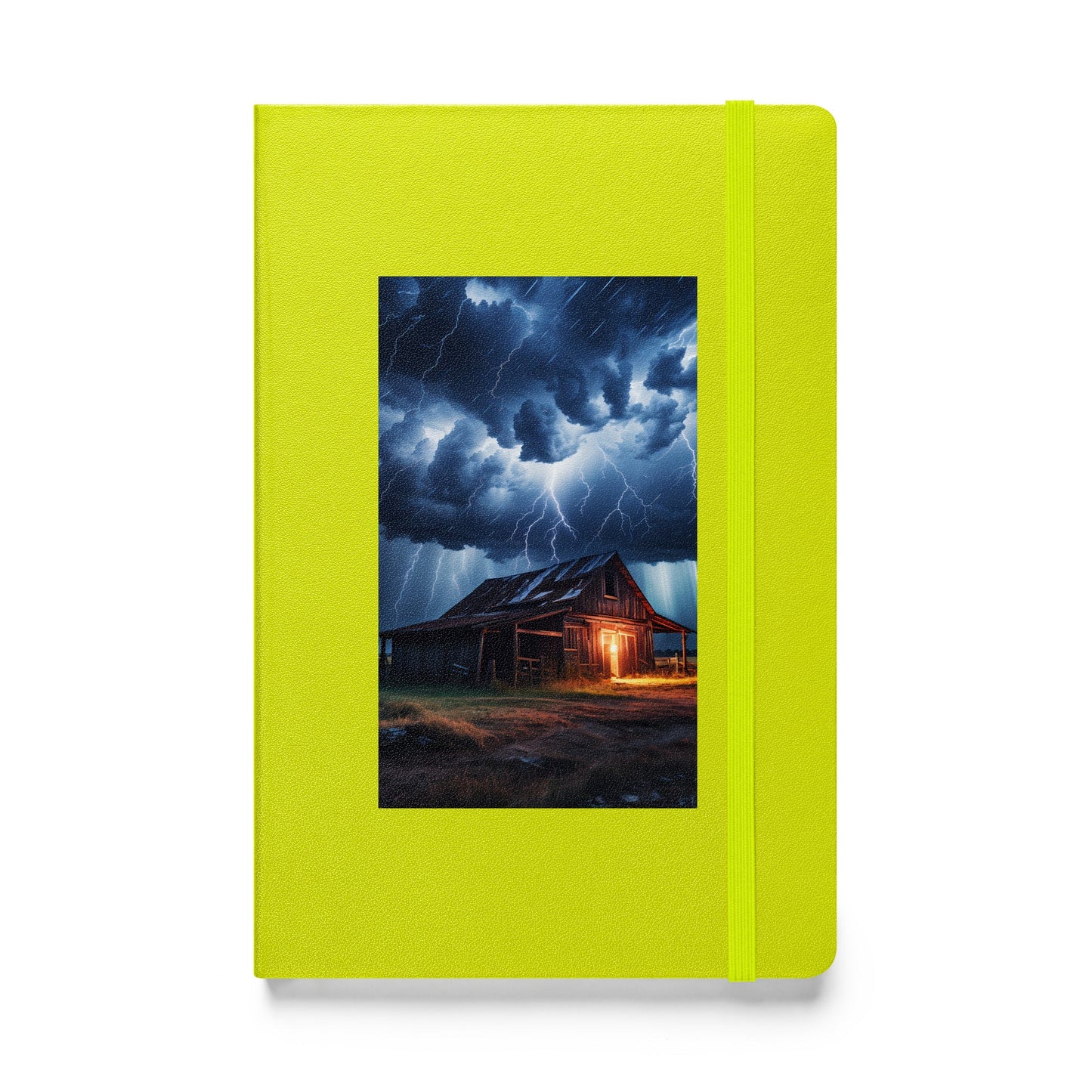 Old Barn In A Lightning Storm Hardcover Bound Notebook - Hardcover Bound Notebooks - Discovery Co.