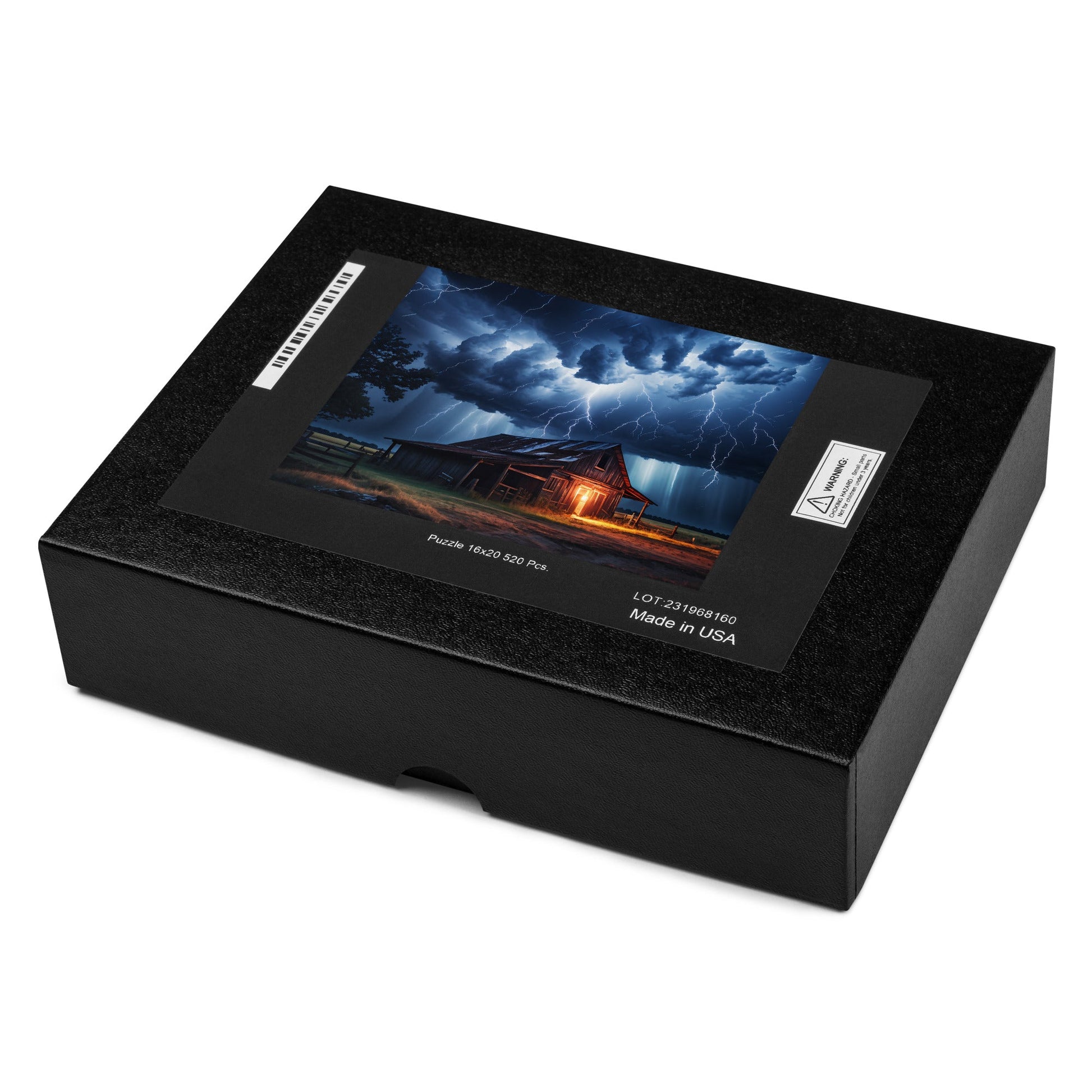 Old Barn In A Lightning Storm Jigsaw Puzzle - Puzzle - Discovery Co.