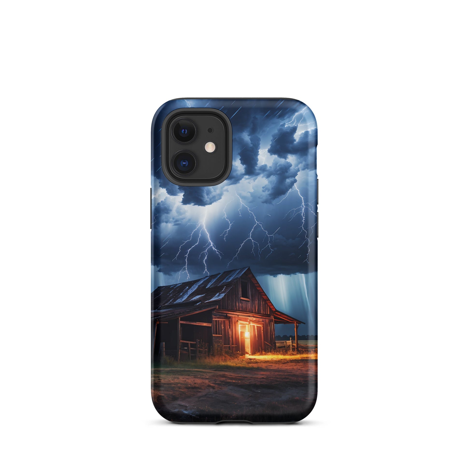 Old Barn In A Lightning Storm Tough Case for iPhone® - Phone Case - Discovery Co.