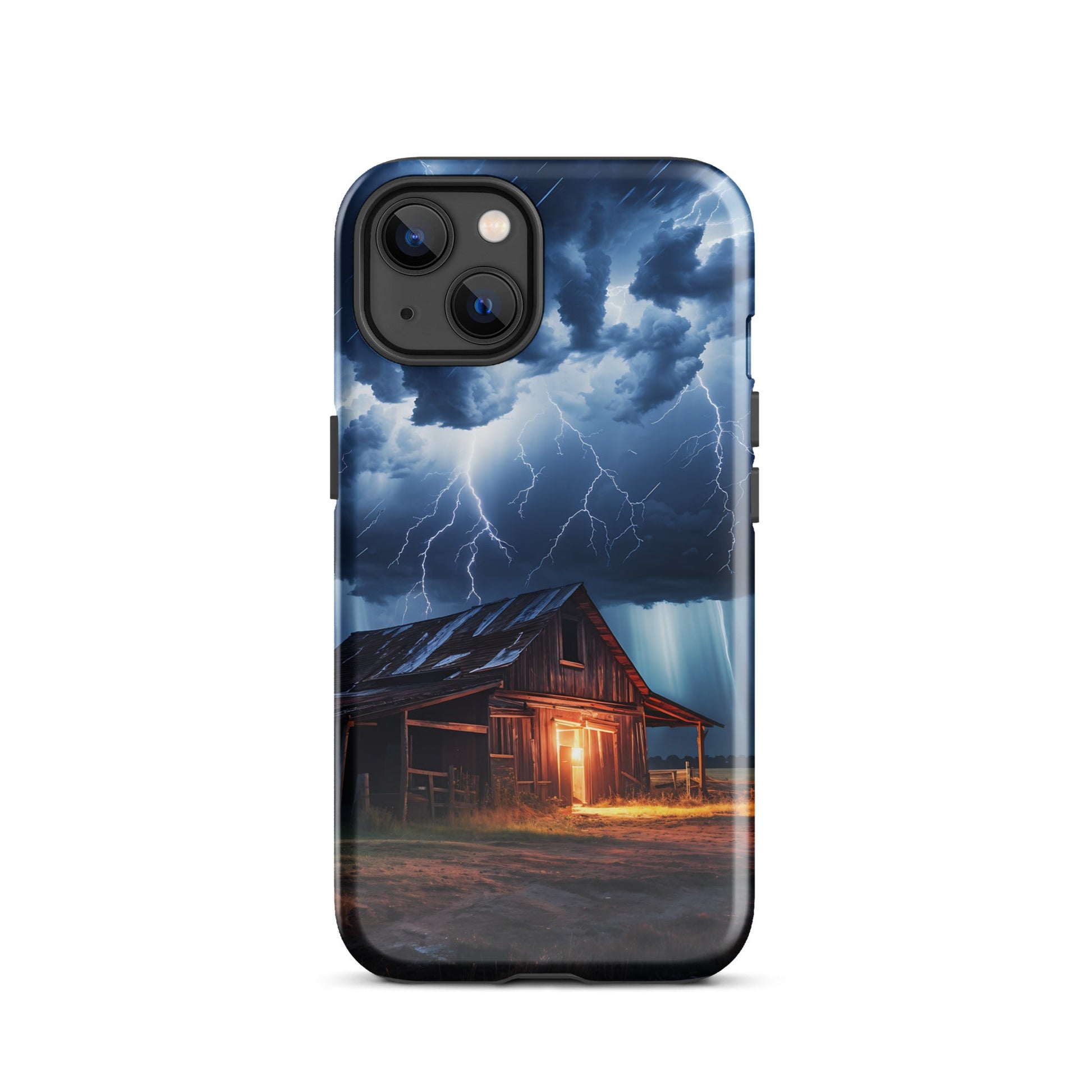 Old Barn In A Lightning Storm Tough Case for iPhone® - Phone Case - Discovery Co.