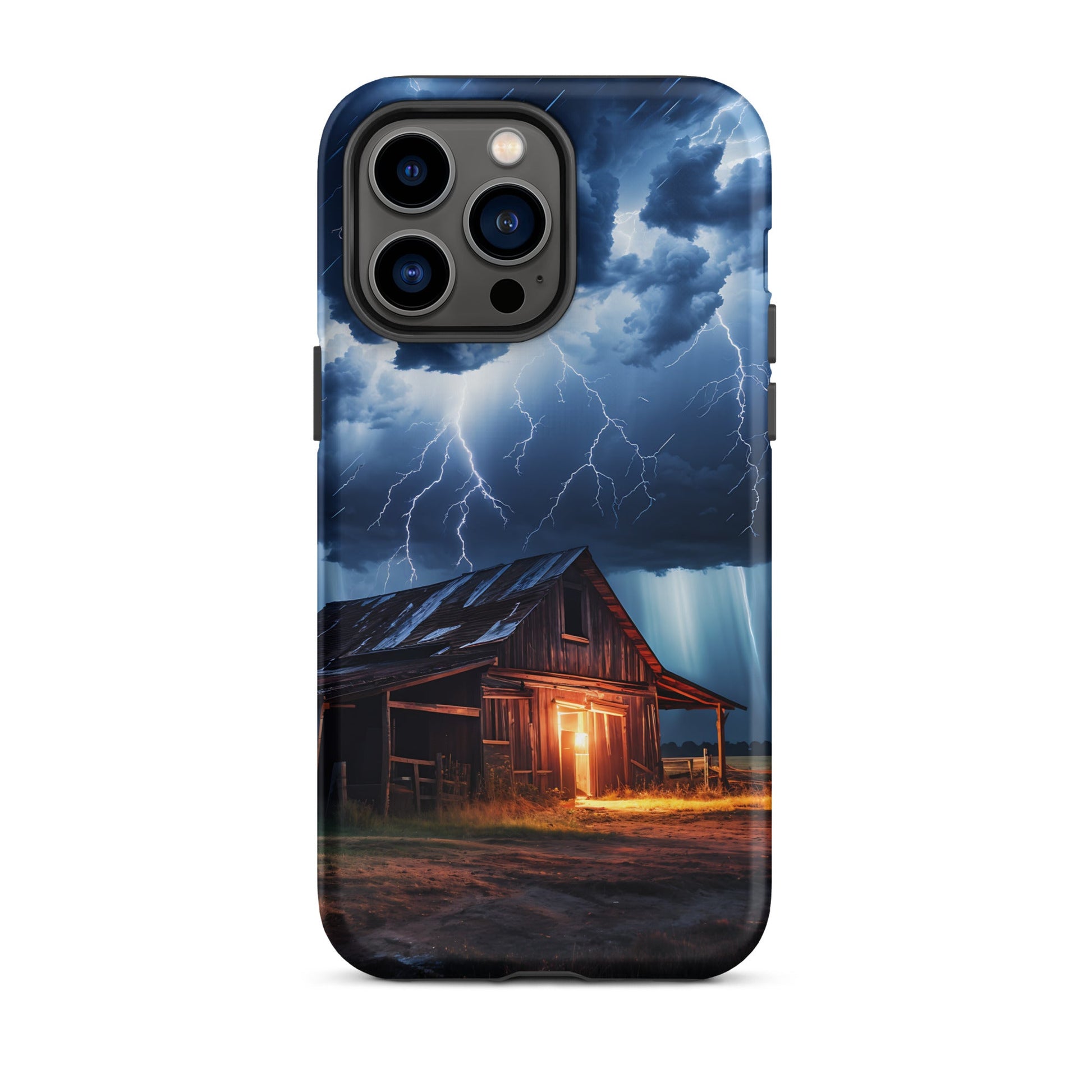 Old Barn In A Lightning Storm Tough Case for iPhone® - Phone Case - Discovery Co.