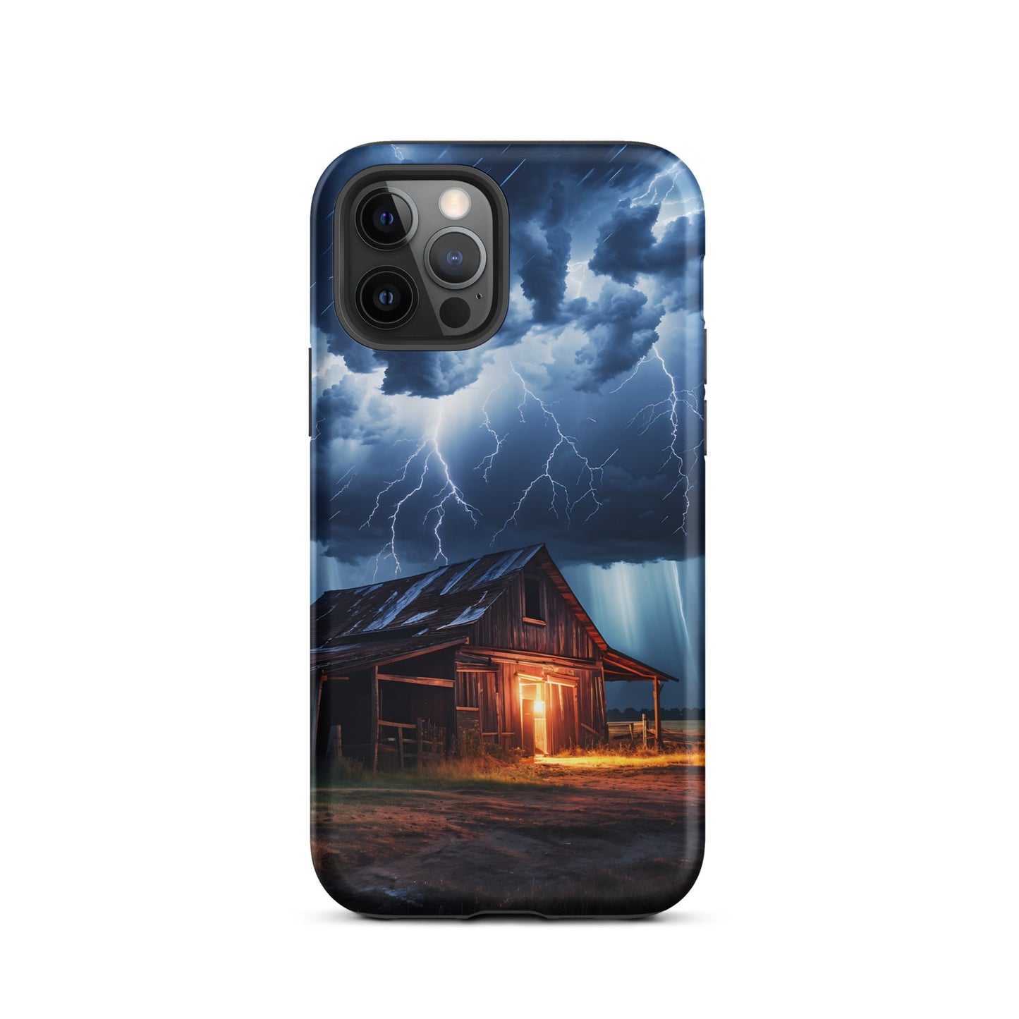 Old Barn In A Lightning Storm Tough Case for iPhone® - Phone Case - Discovery Co.